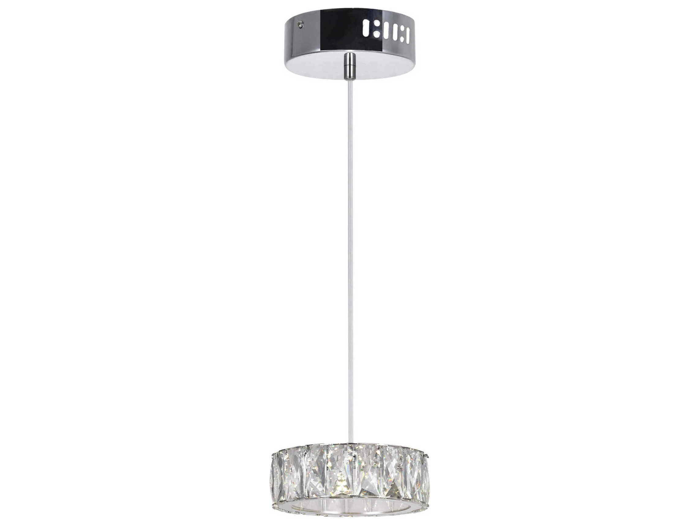 CWI Lighting Milan Chrome Round Mini Pendant