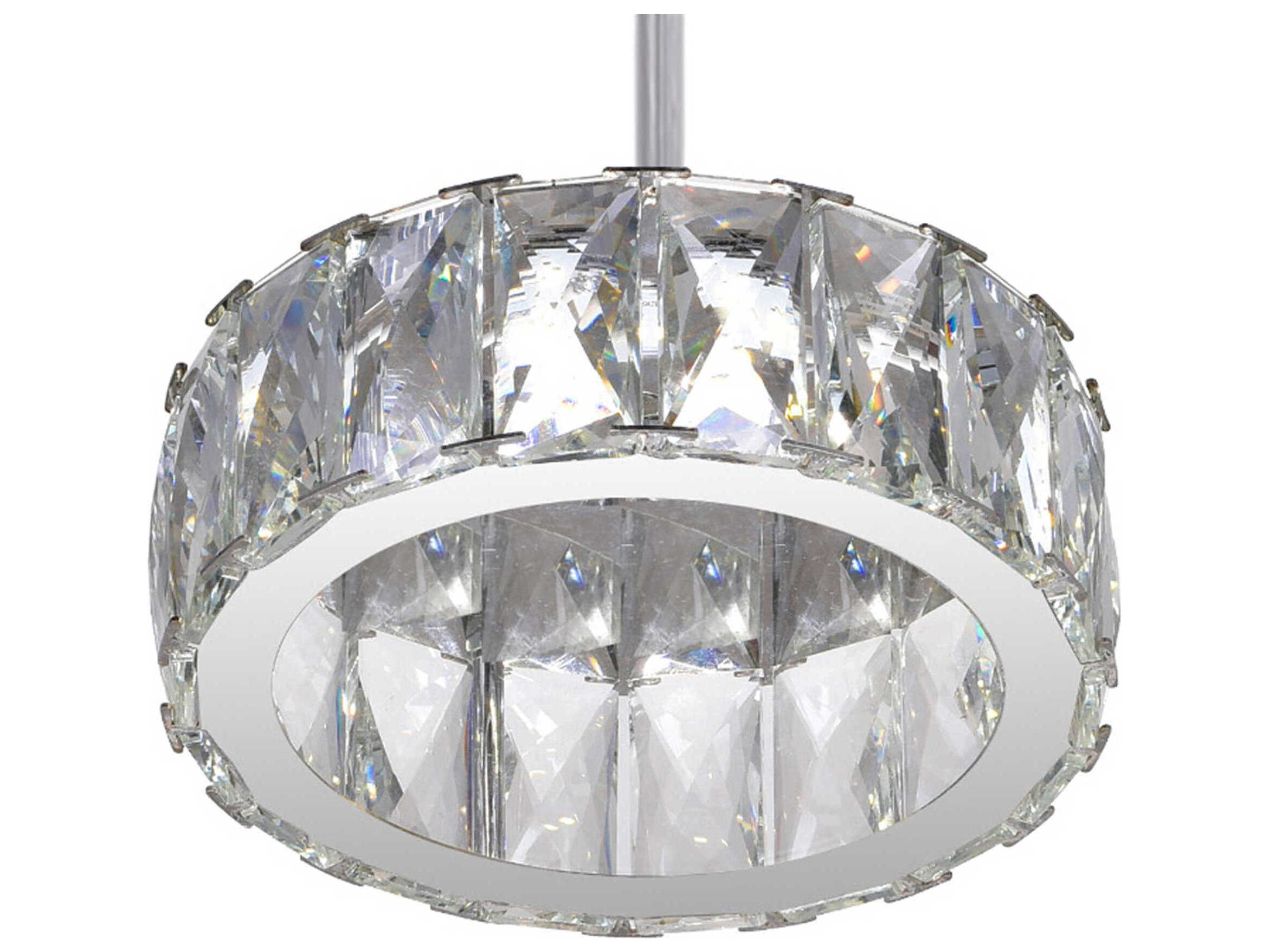 CWI Lighting Milan Chrome Round Mini Pendant