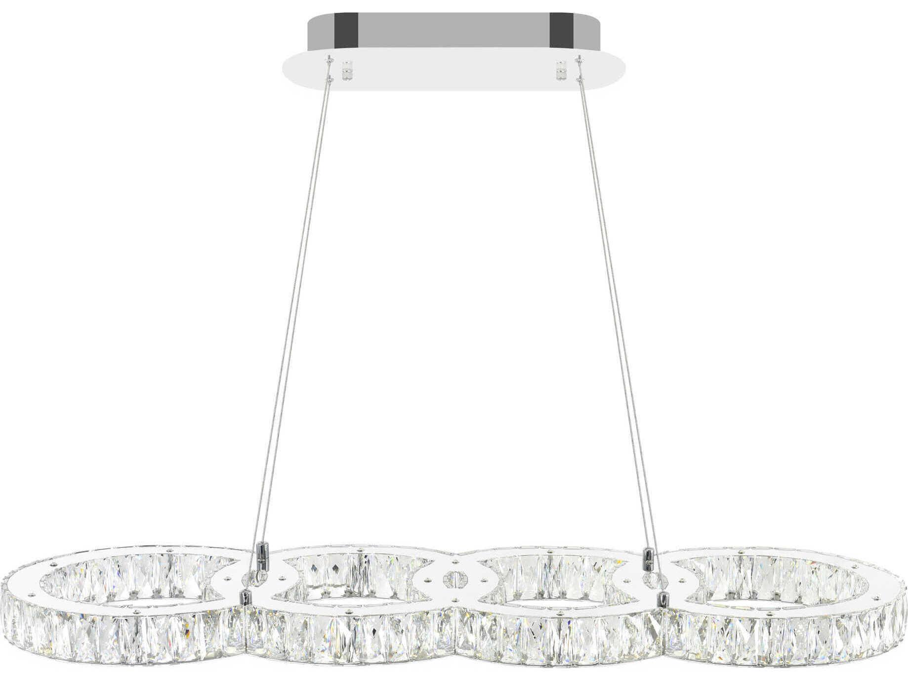 CWI Lighting Milan Stainless Steel Island Pendant