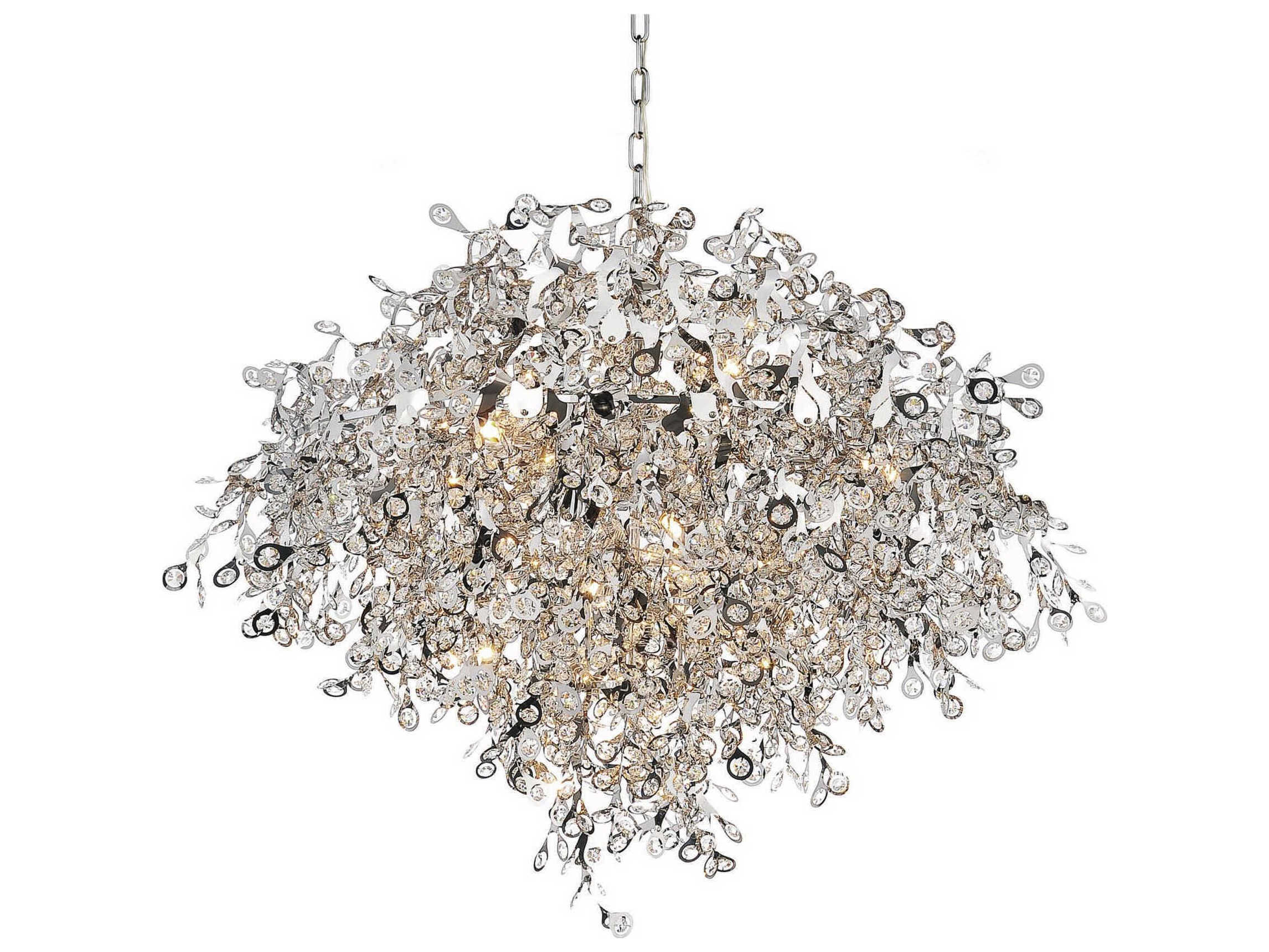 CWI Lighting Flurry 17-Light Chrome Chandelier