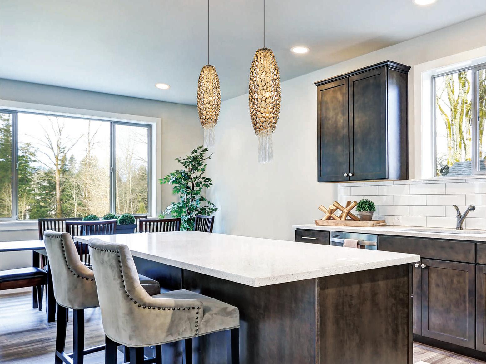 CWI Lighting Victoria 2-Light Chrome Mini Pendant