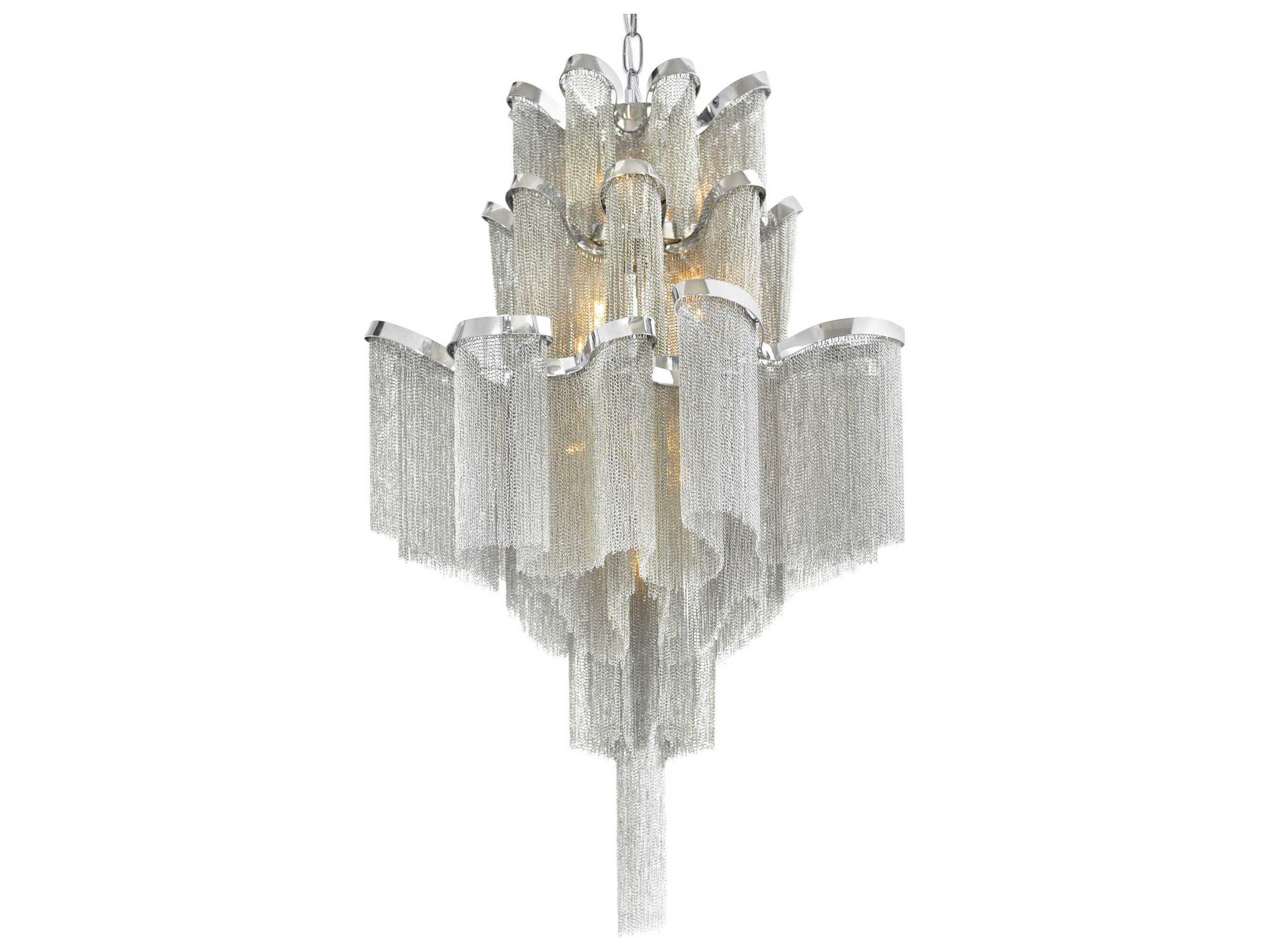 CWI Lighting Daisy 16-Light Chrome Chandelier