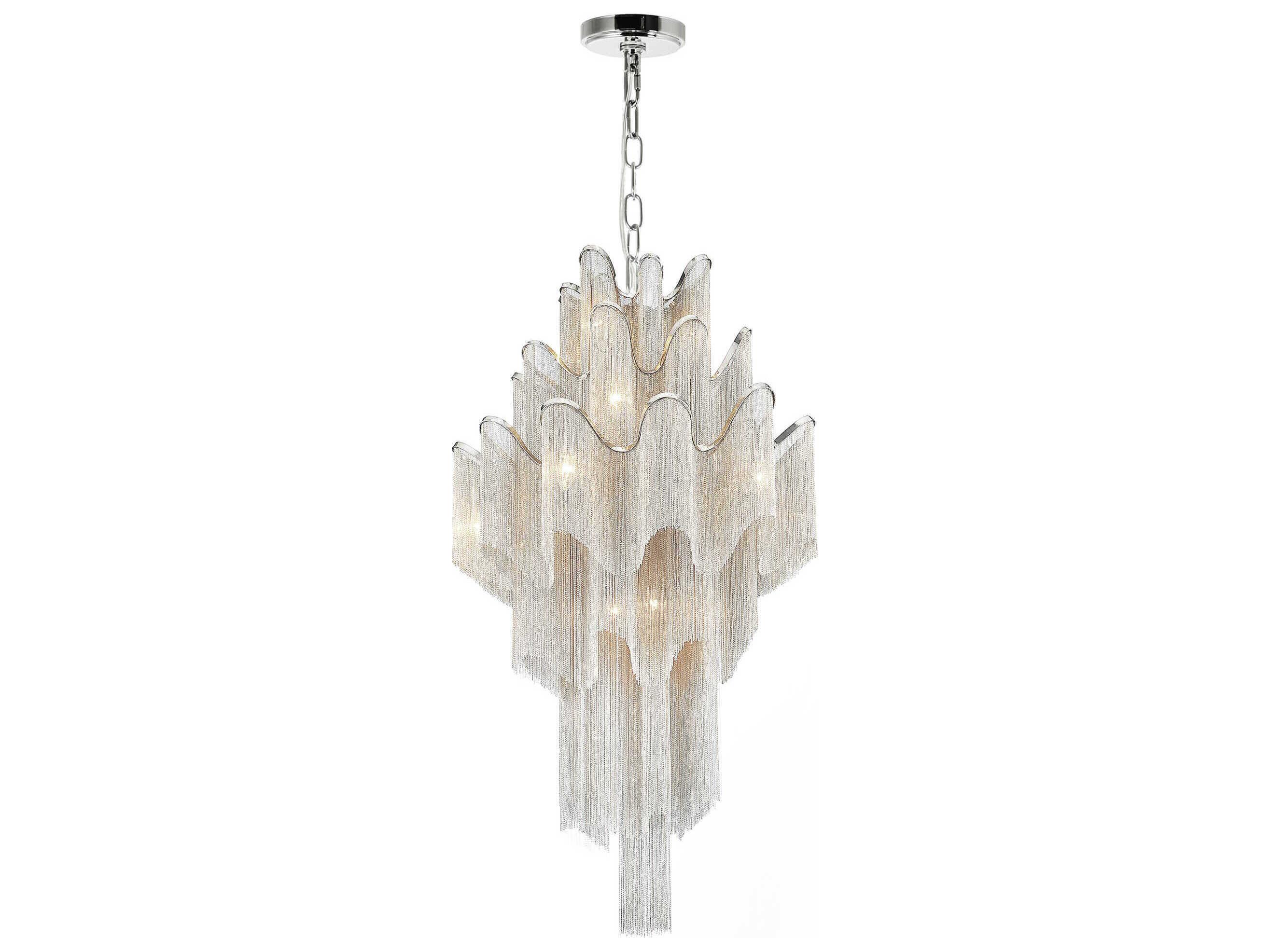 CWI Lighting Daisy 17-Light Chrome Chandelier