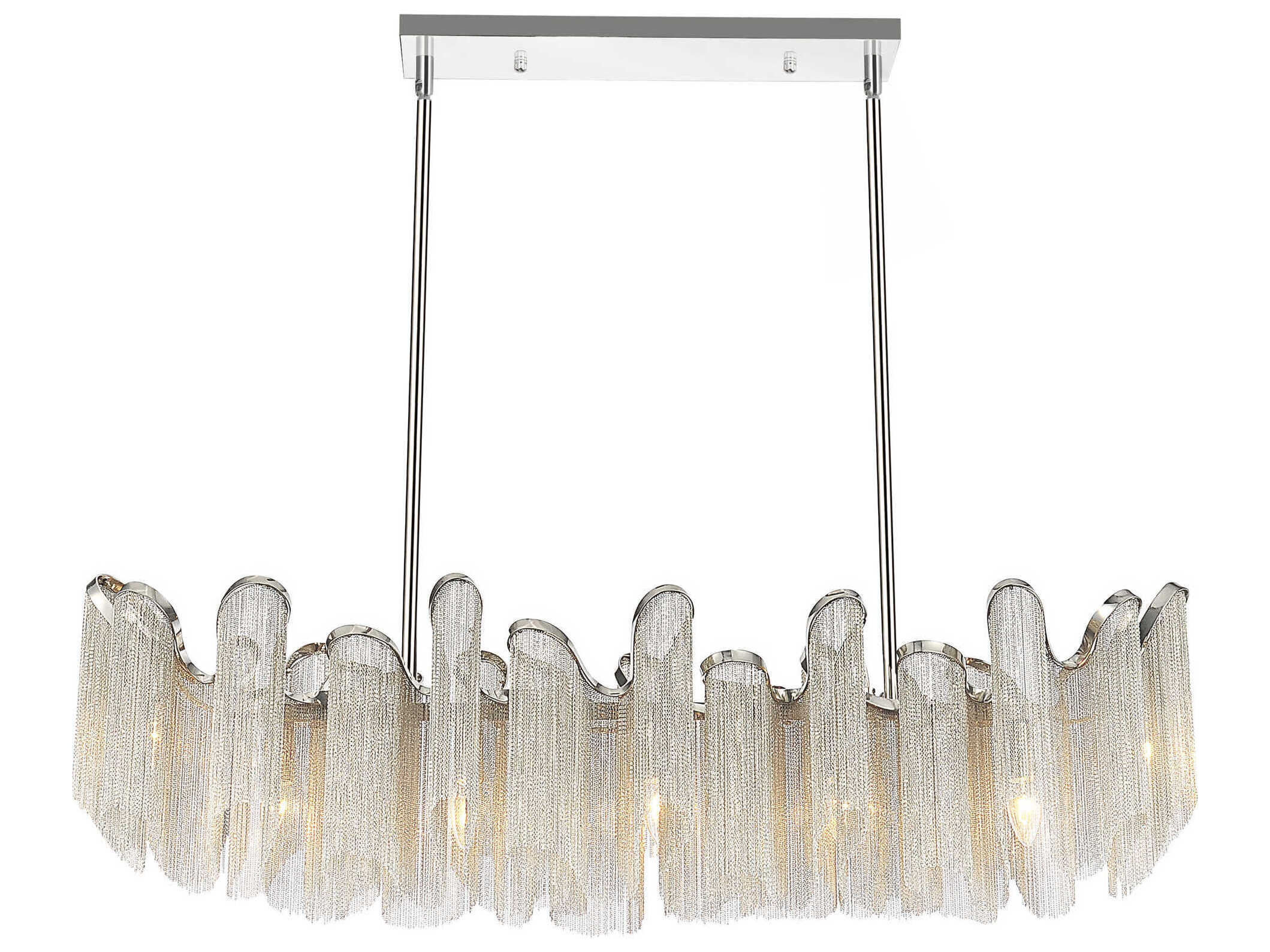 CWI Lighting Daisy 13-Light Chrome Island Pendant