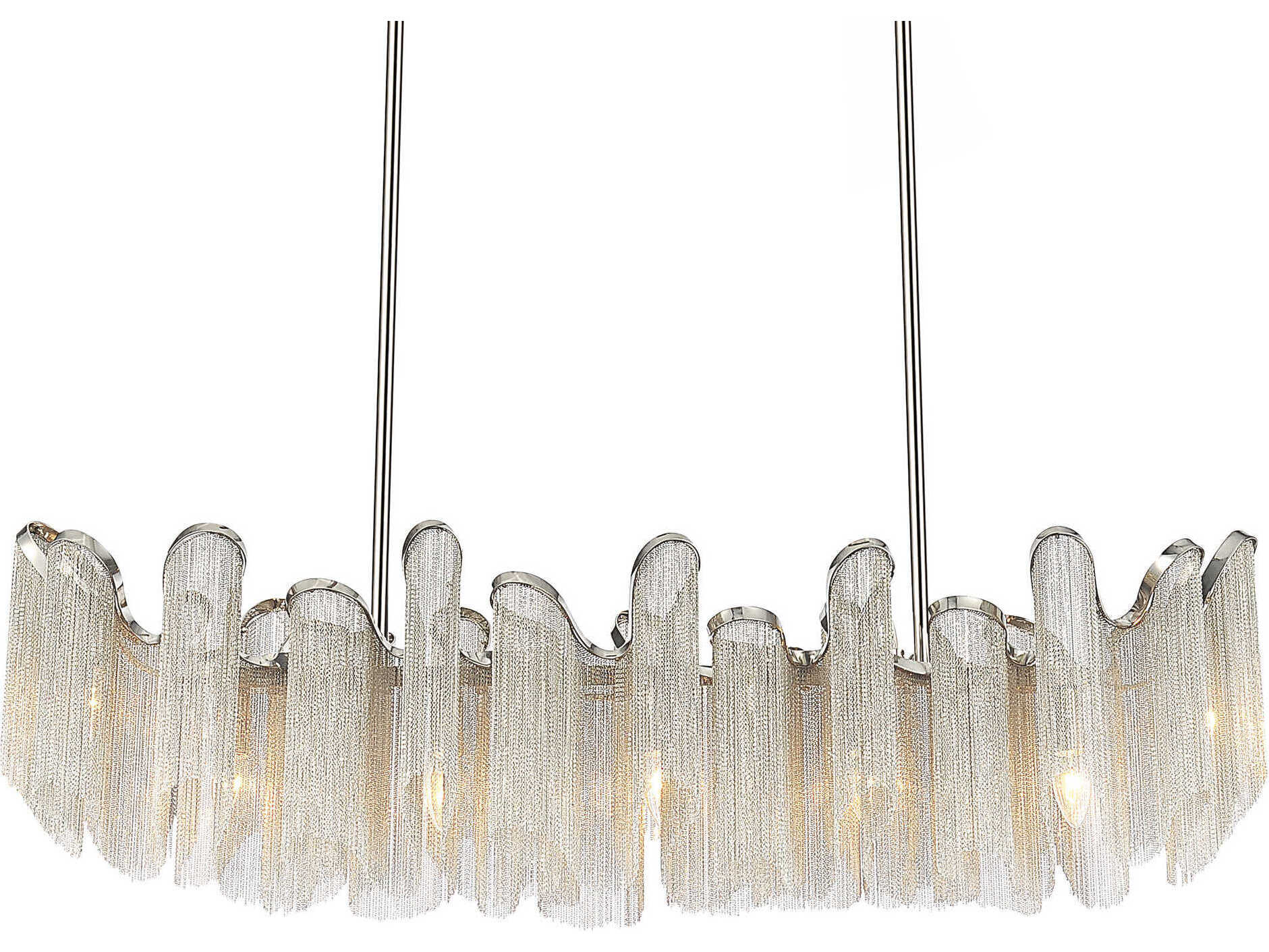 CWI Lighting Daisy 13-Light Chrome Island Pendant