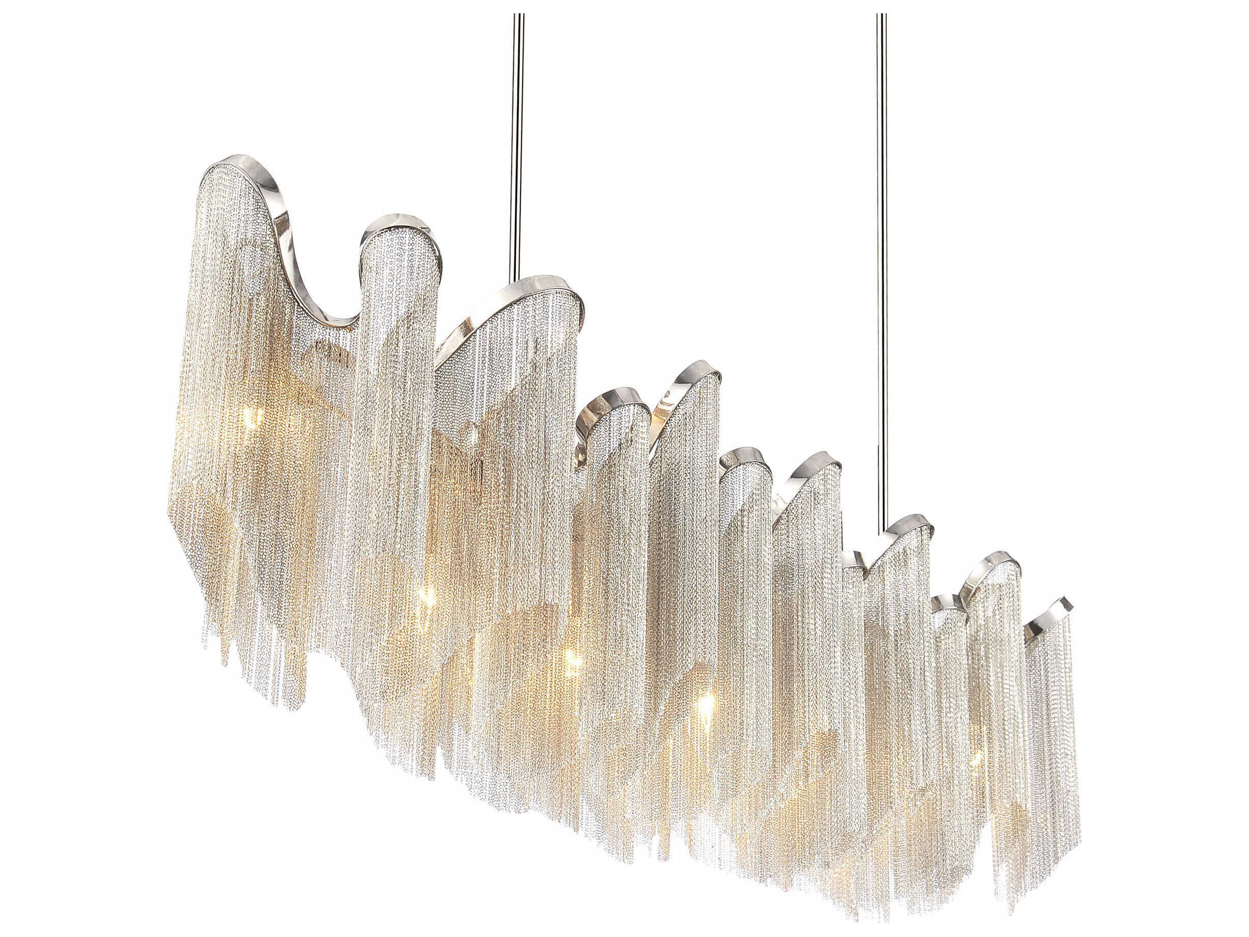 CWI Lighting Daisy 13-Light Chrome Island Pendant