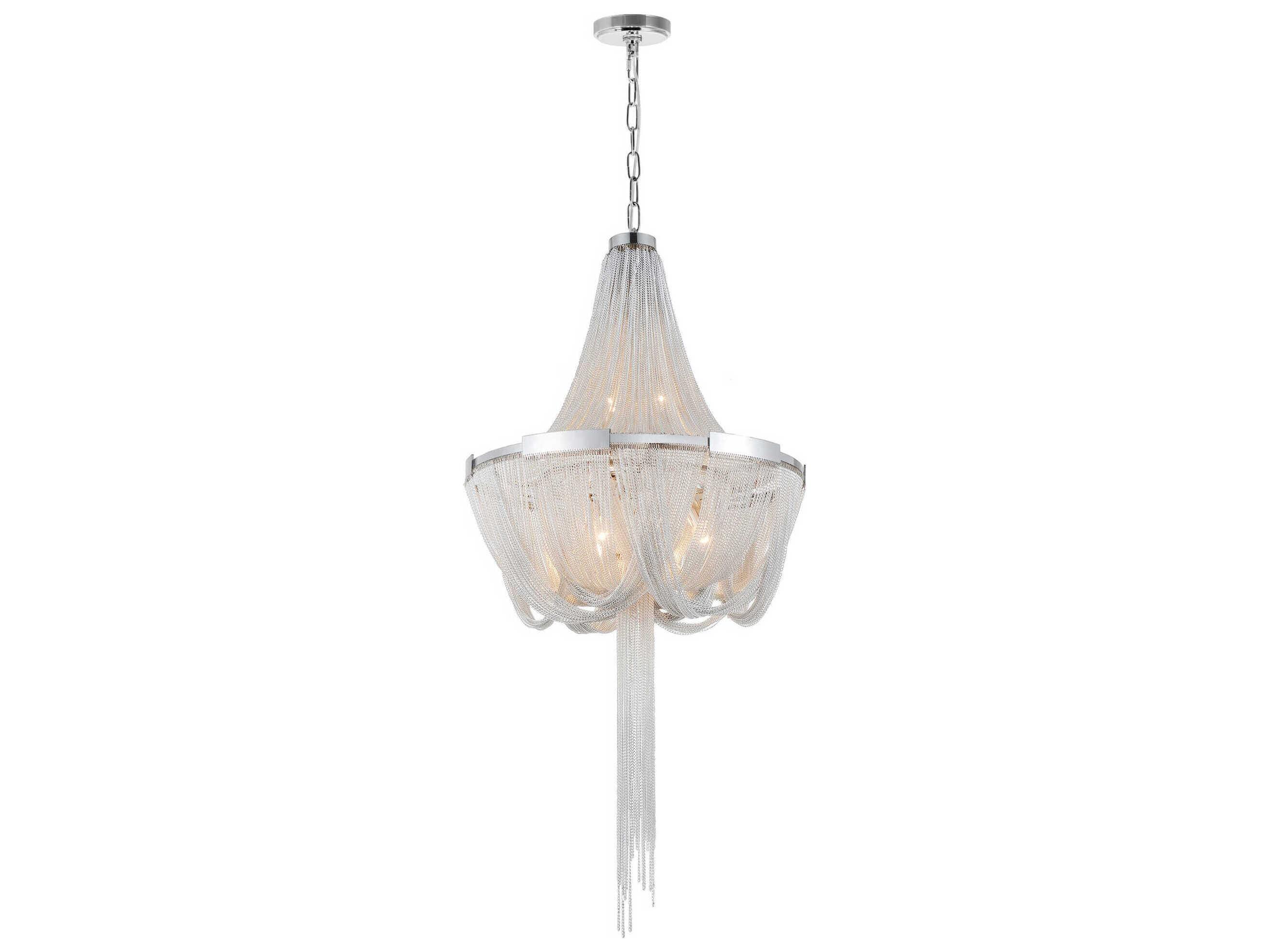 CWI Lighting Enchanted 6-Light Chrome Chandelier