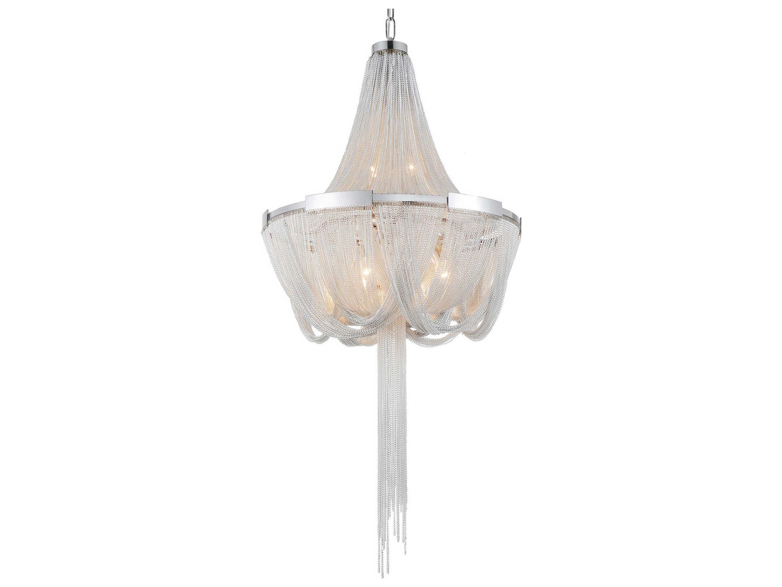 CWI Lighting Enchanted 6-Light Chrome Chandelier