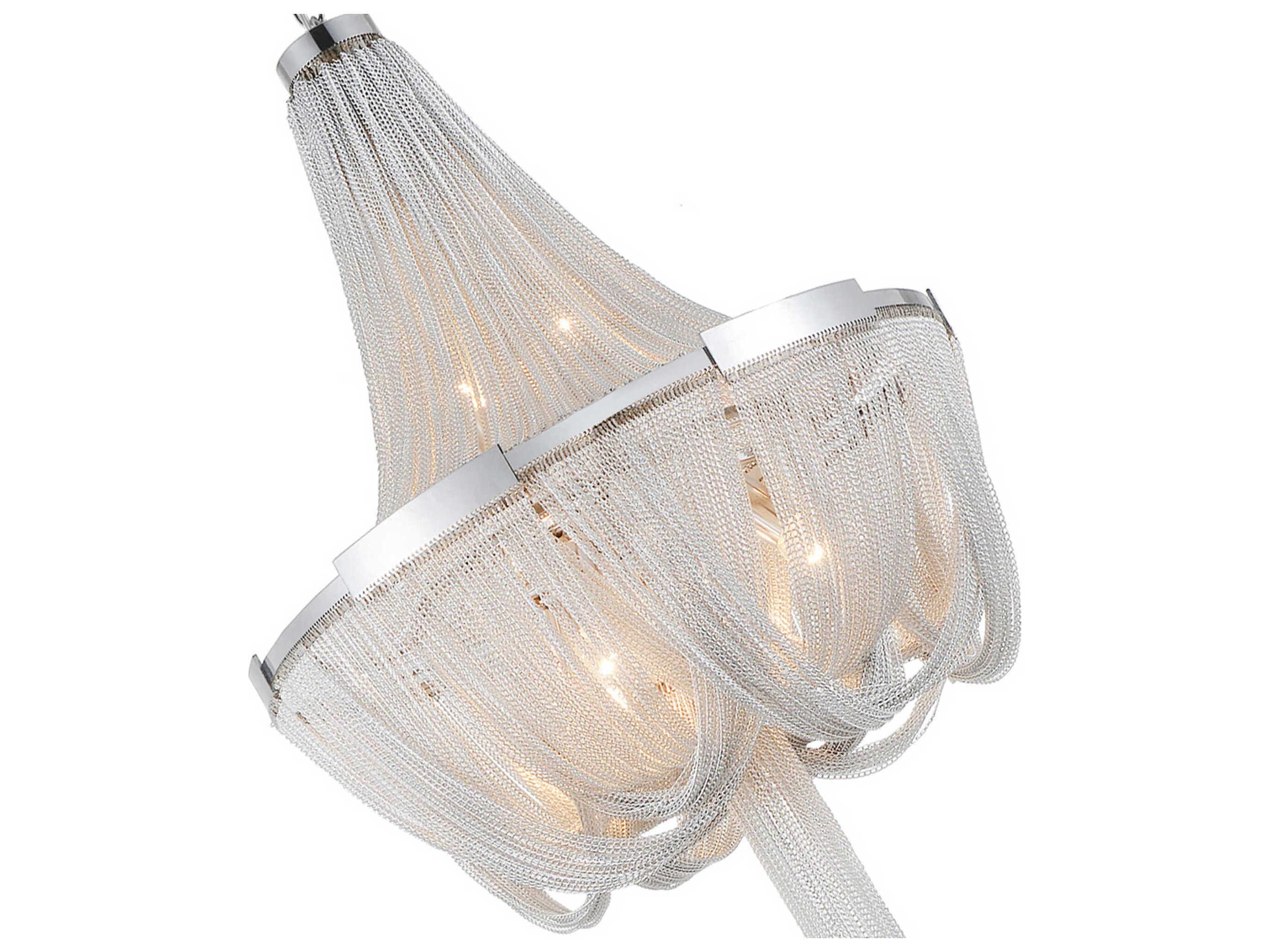 CWI Lighting Enchanted 6-Light Chrome Chandelier