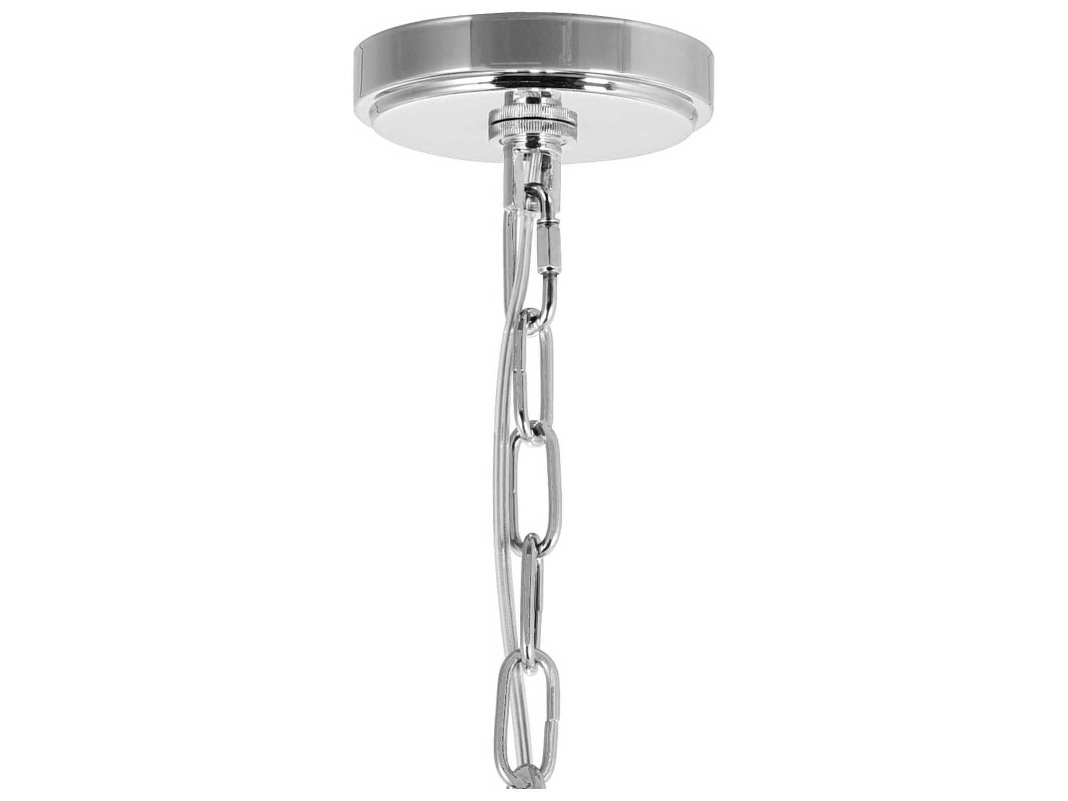 CWI Lighting Enchanted 6-Light Chrome Chandelier
