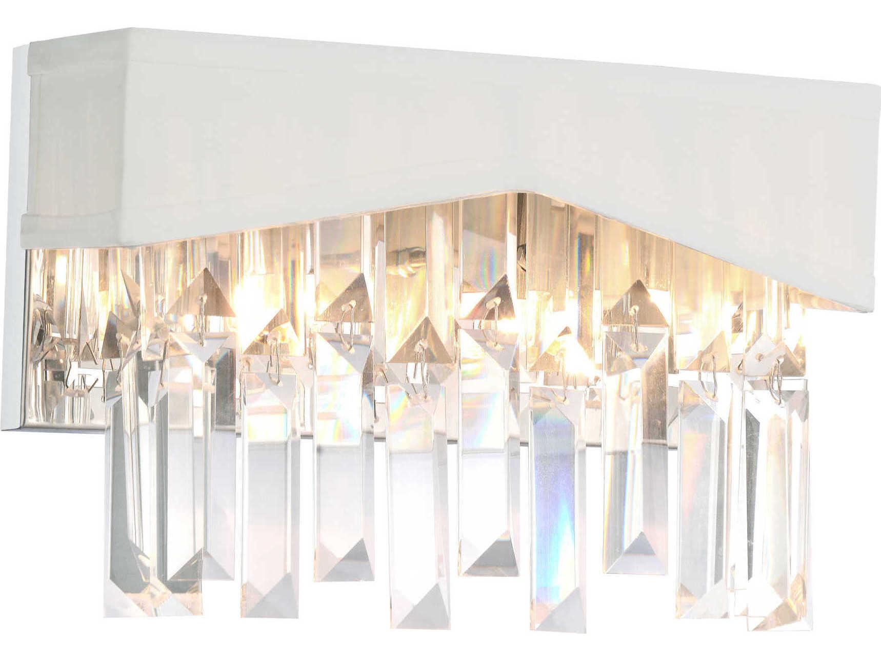 CWI Lighting Havely 2-Light Chrome Vanity Light