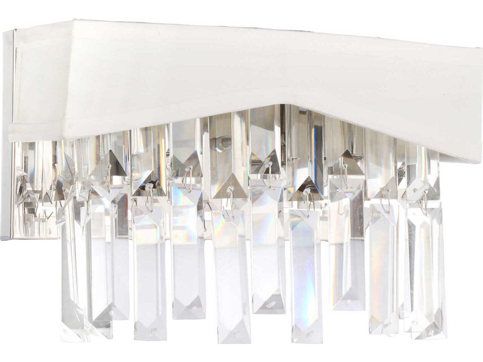 CWI Lighting Havely 2-Light Chrome Vanity Light