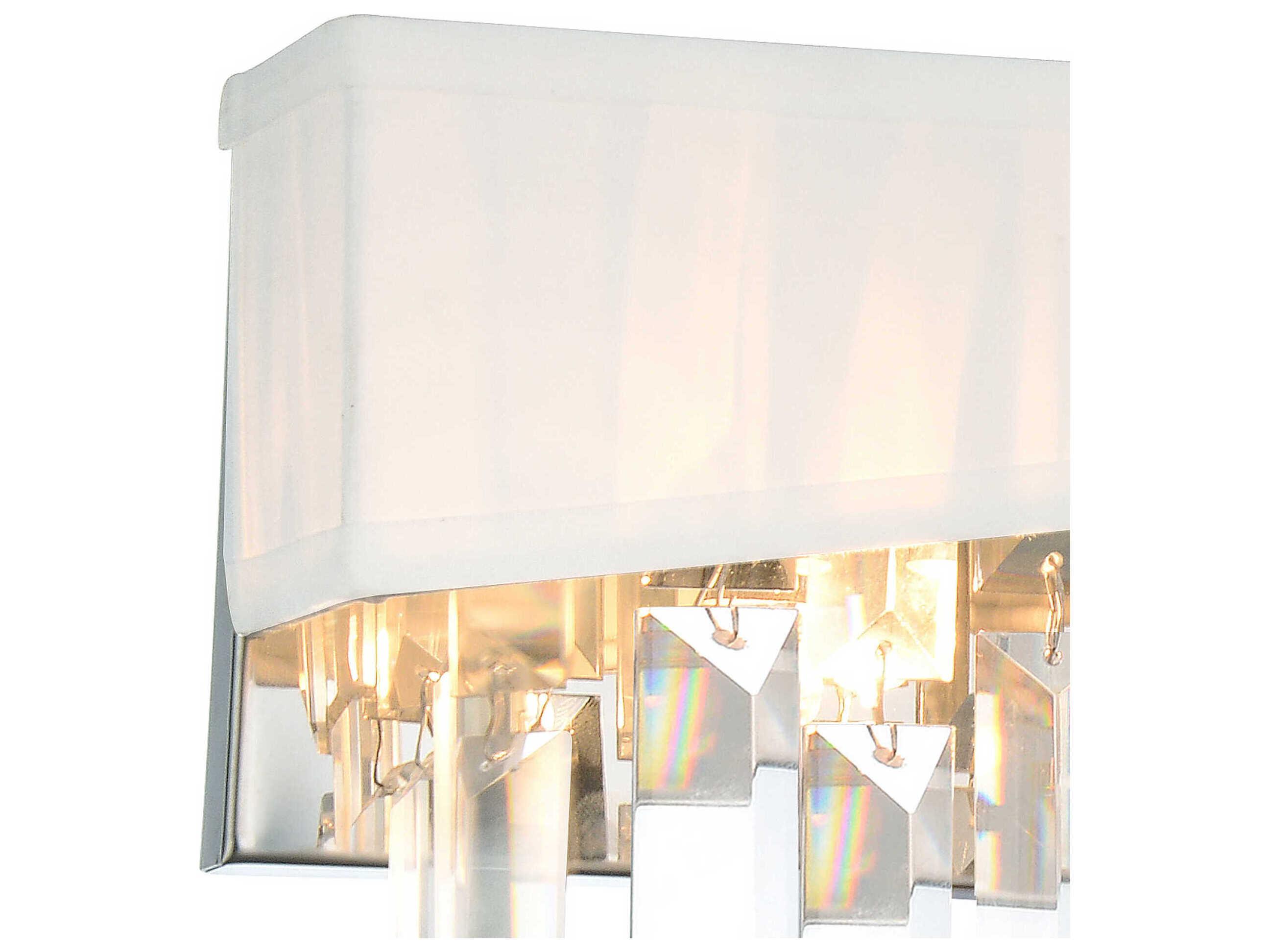 CWI Lighting Havely 2-Light Chrome Vanity Light