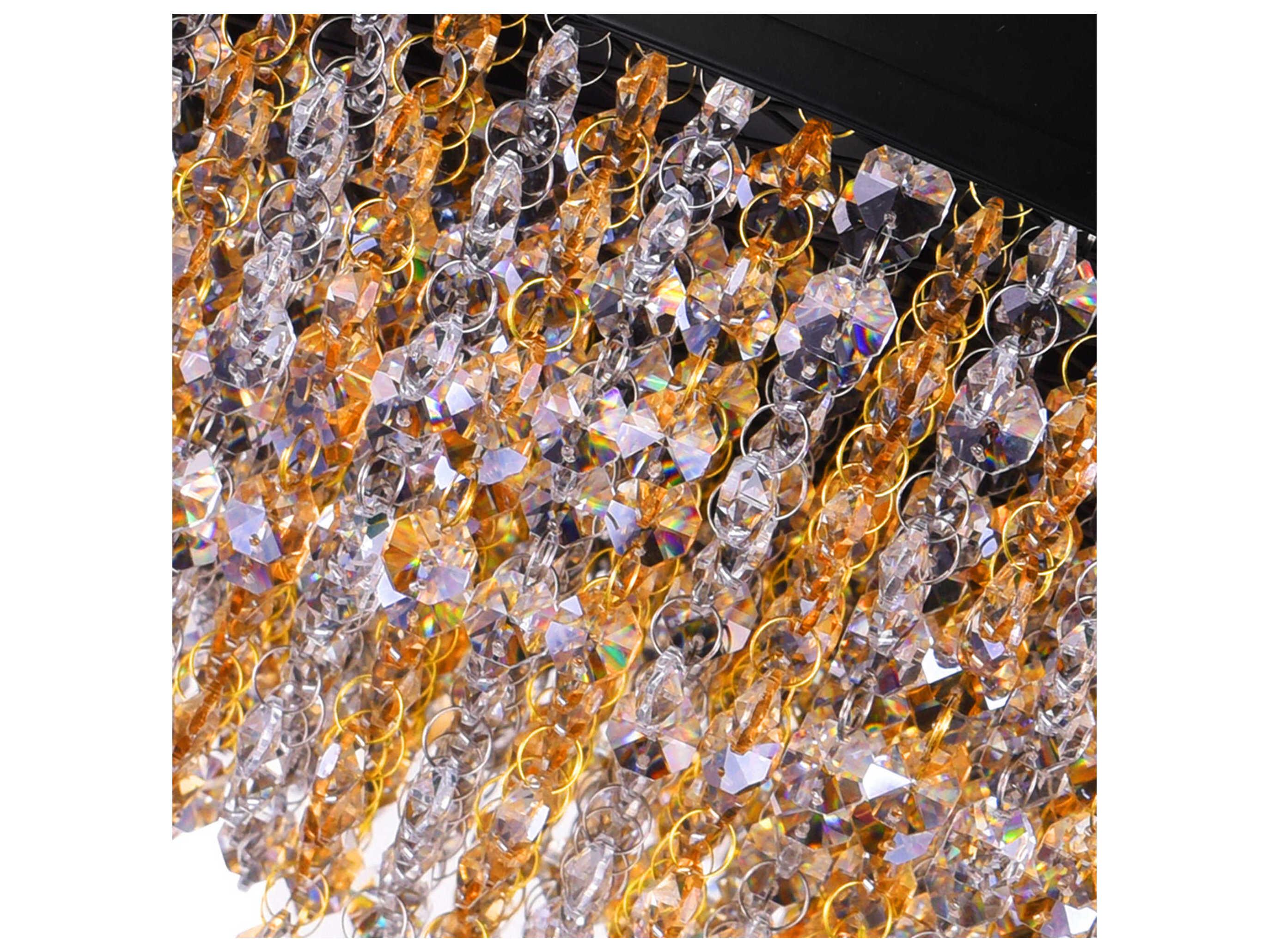 CWI Lighting Medina 10-Light Black Pendant