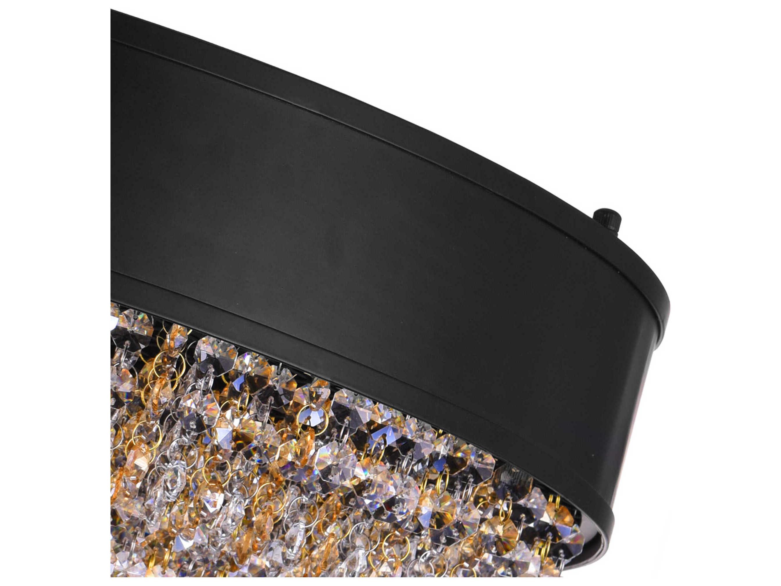 CWI Lighting Medina 10-Light Black Pendant