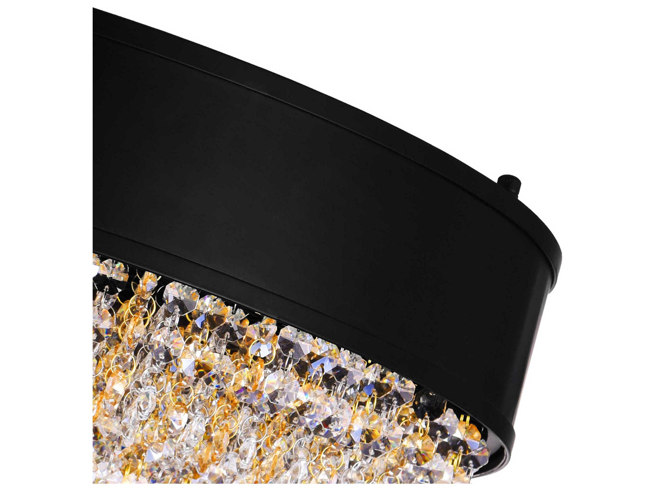 CWI Lighting Medina 15-Light Black Island Pendant