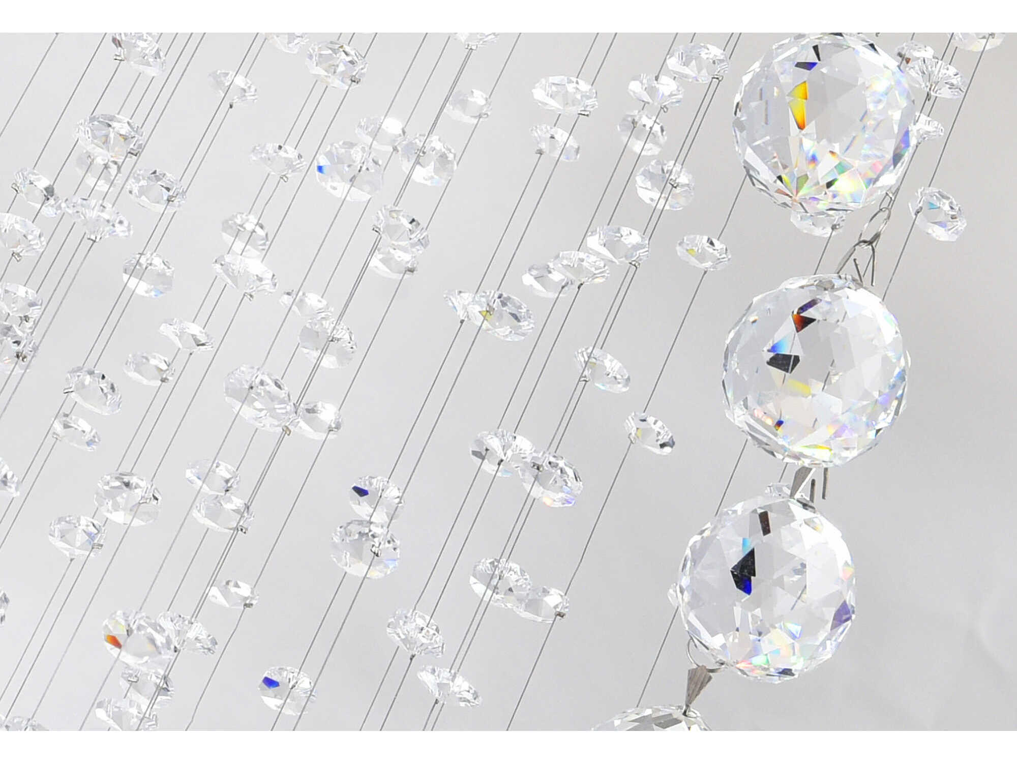 CWI Lighting Spiral 8-Light Chrome Flush Mount