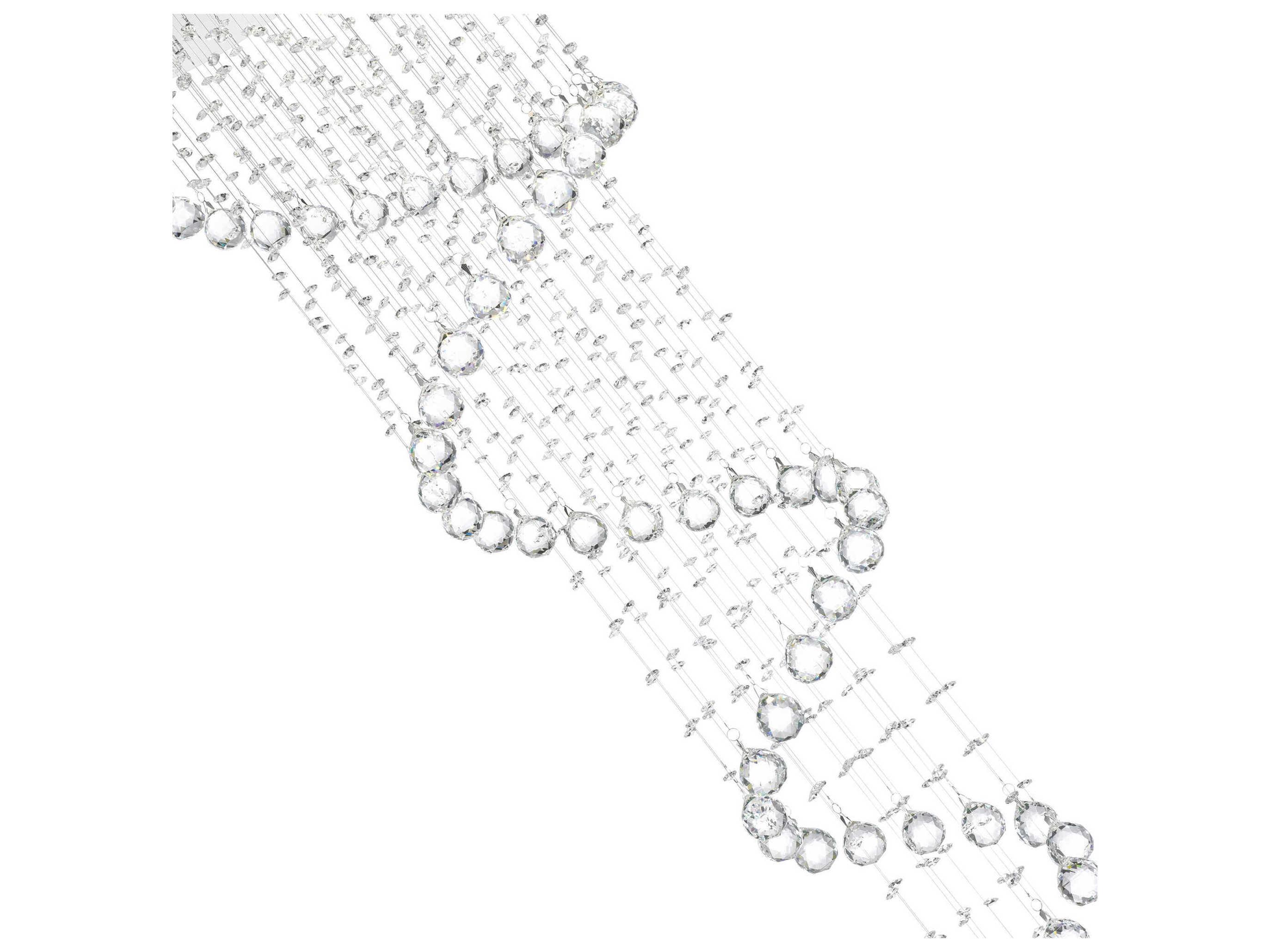 CWI Lighting Spiral 6-Light Chrome Flush Mount