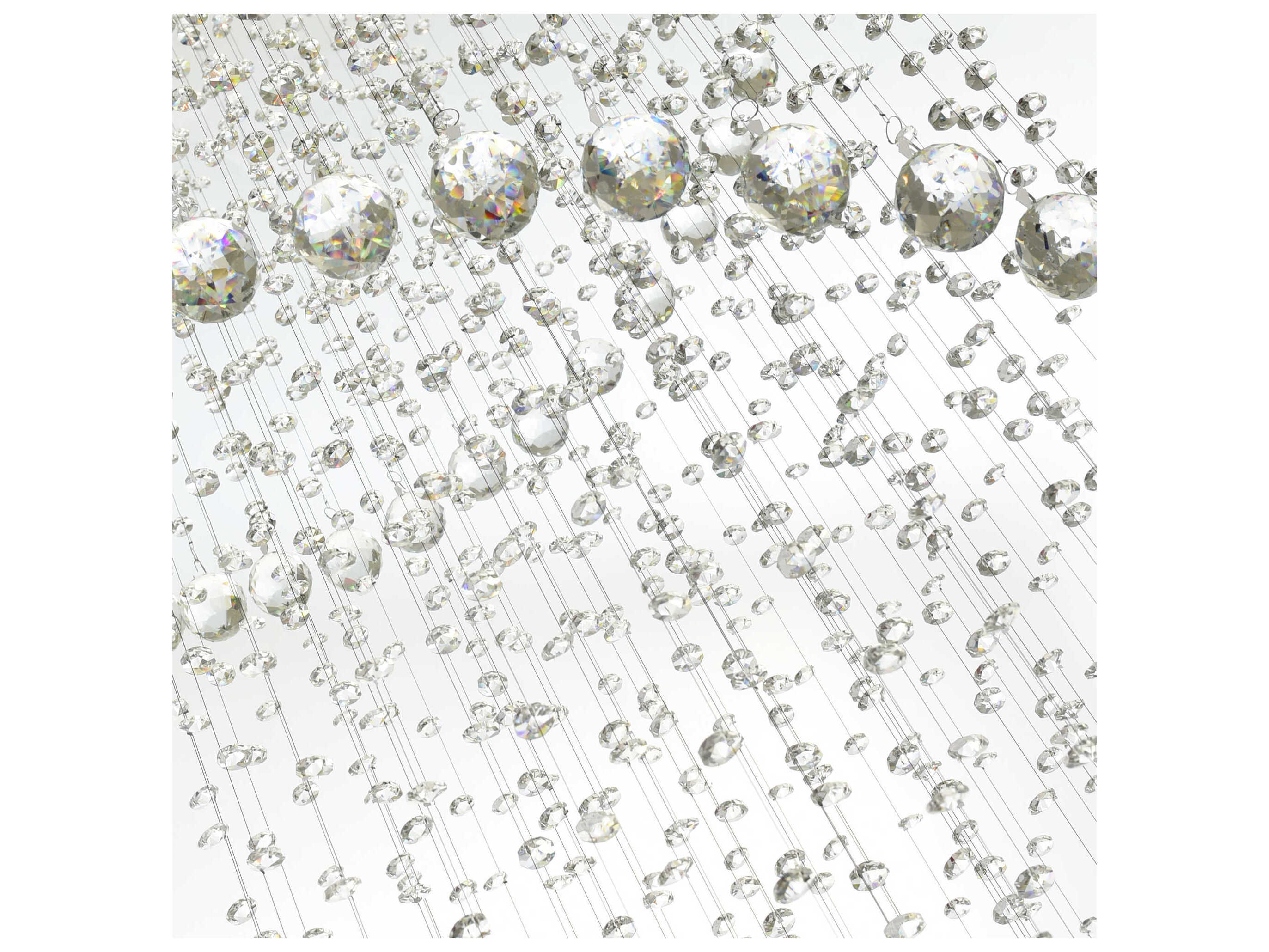 CWI Lighting Spiral 12-Light Chrome Flush Mount