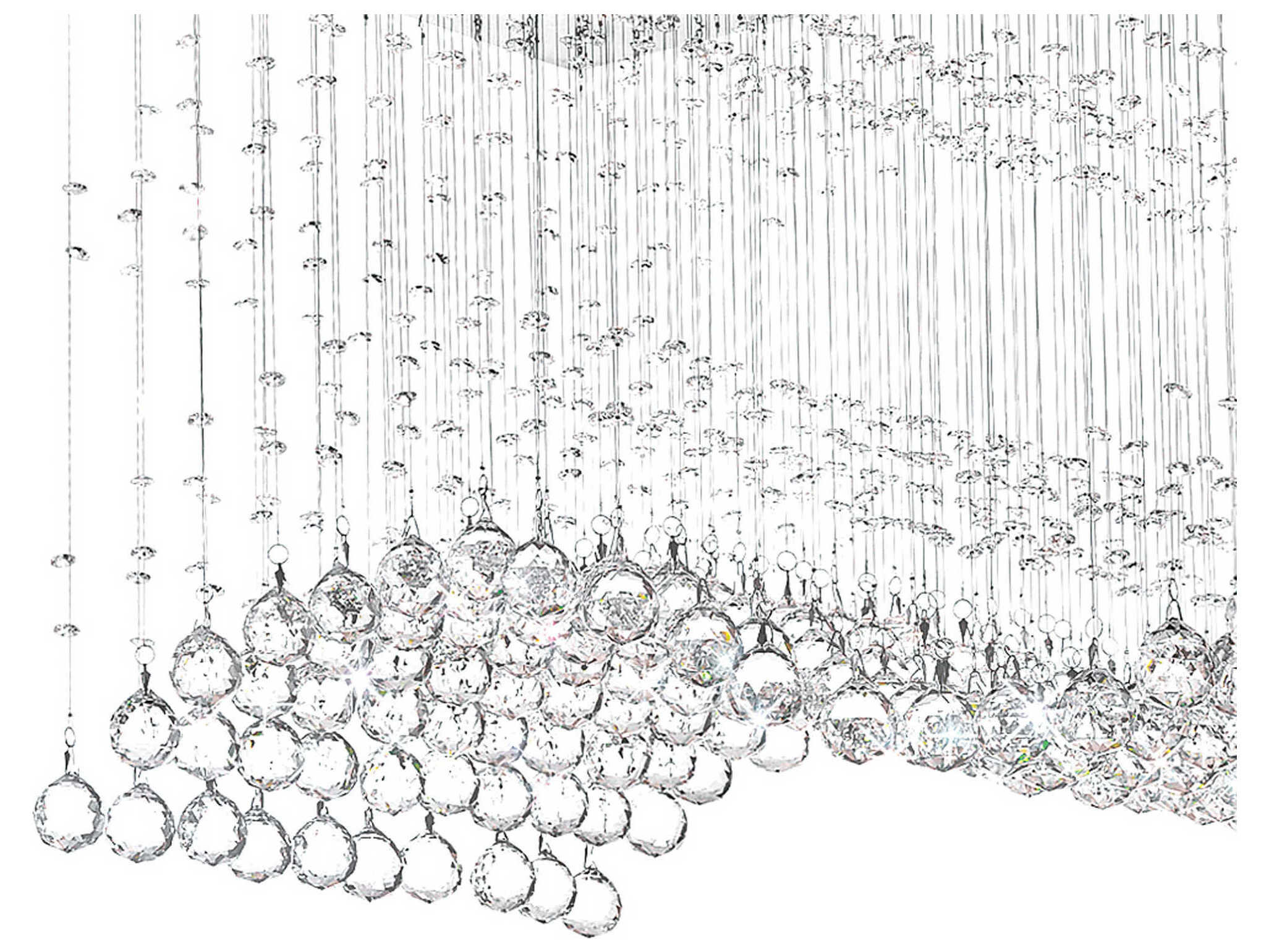 CWI Lighting Twinkle 11-Light Chrome Flush Mount