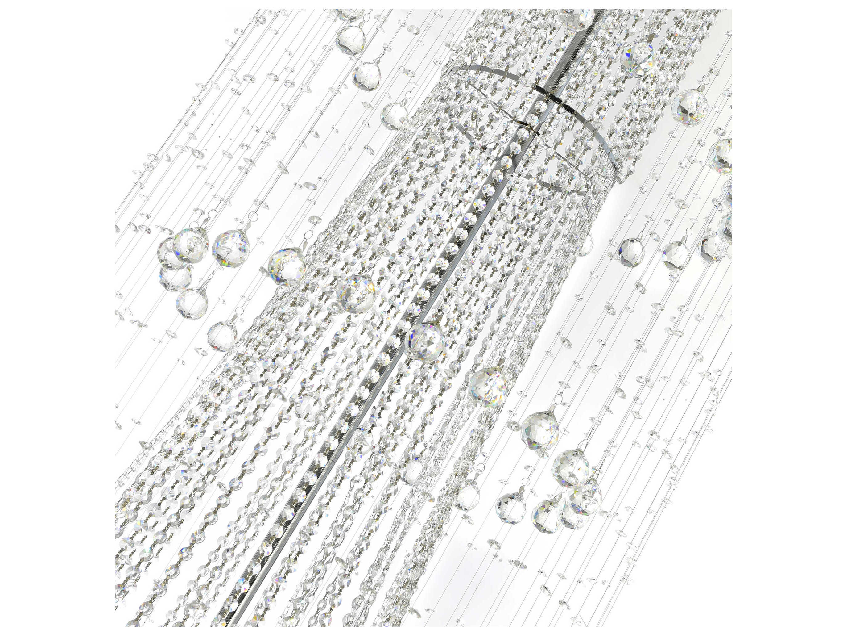 CWI Lighting Hallway 46-Light Chrome Flush Mount