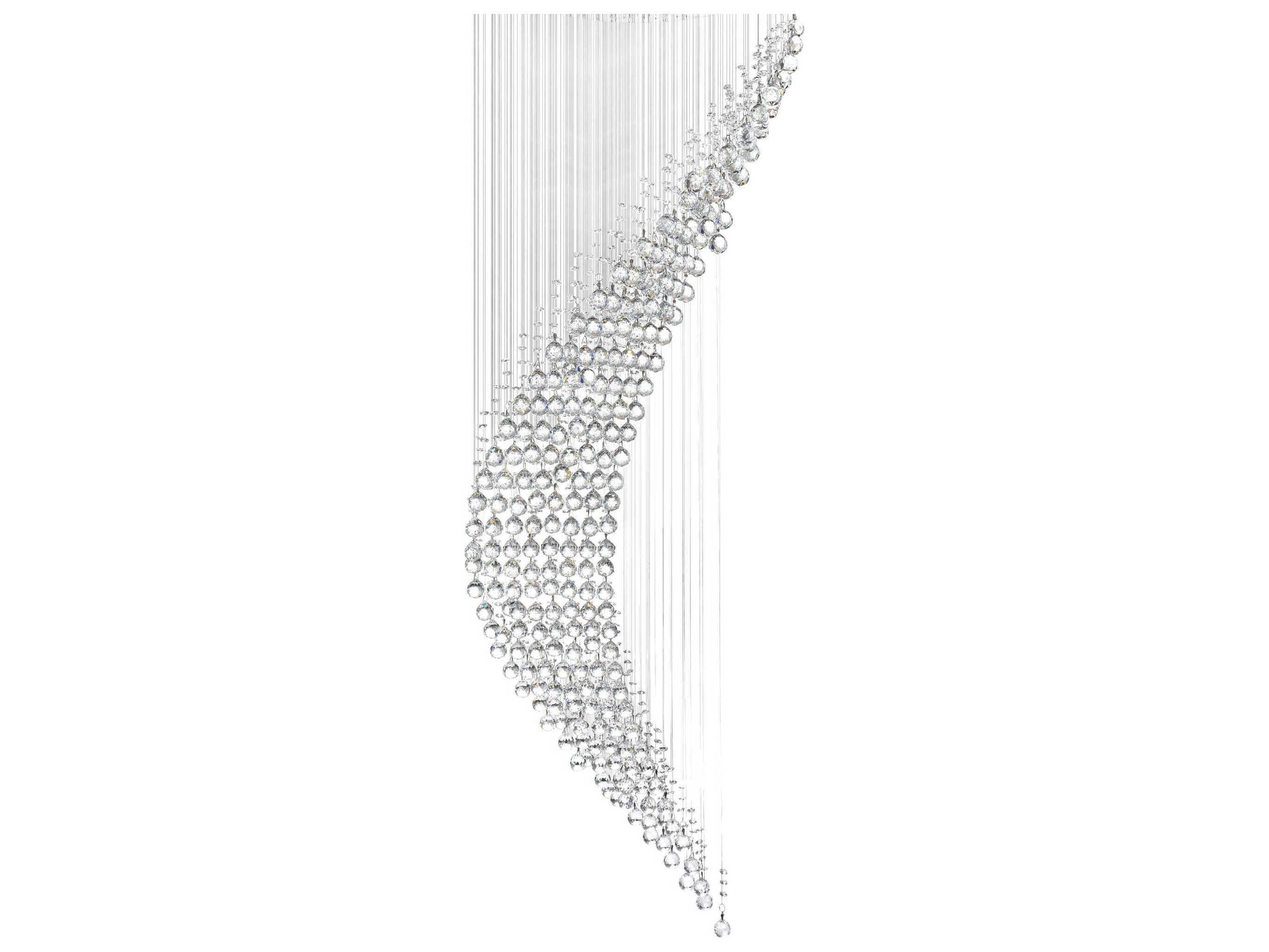 CWI Lighting Ribbon 8-Light Chrome Flush Mount