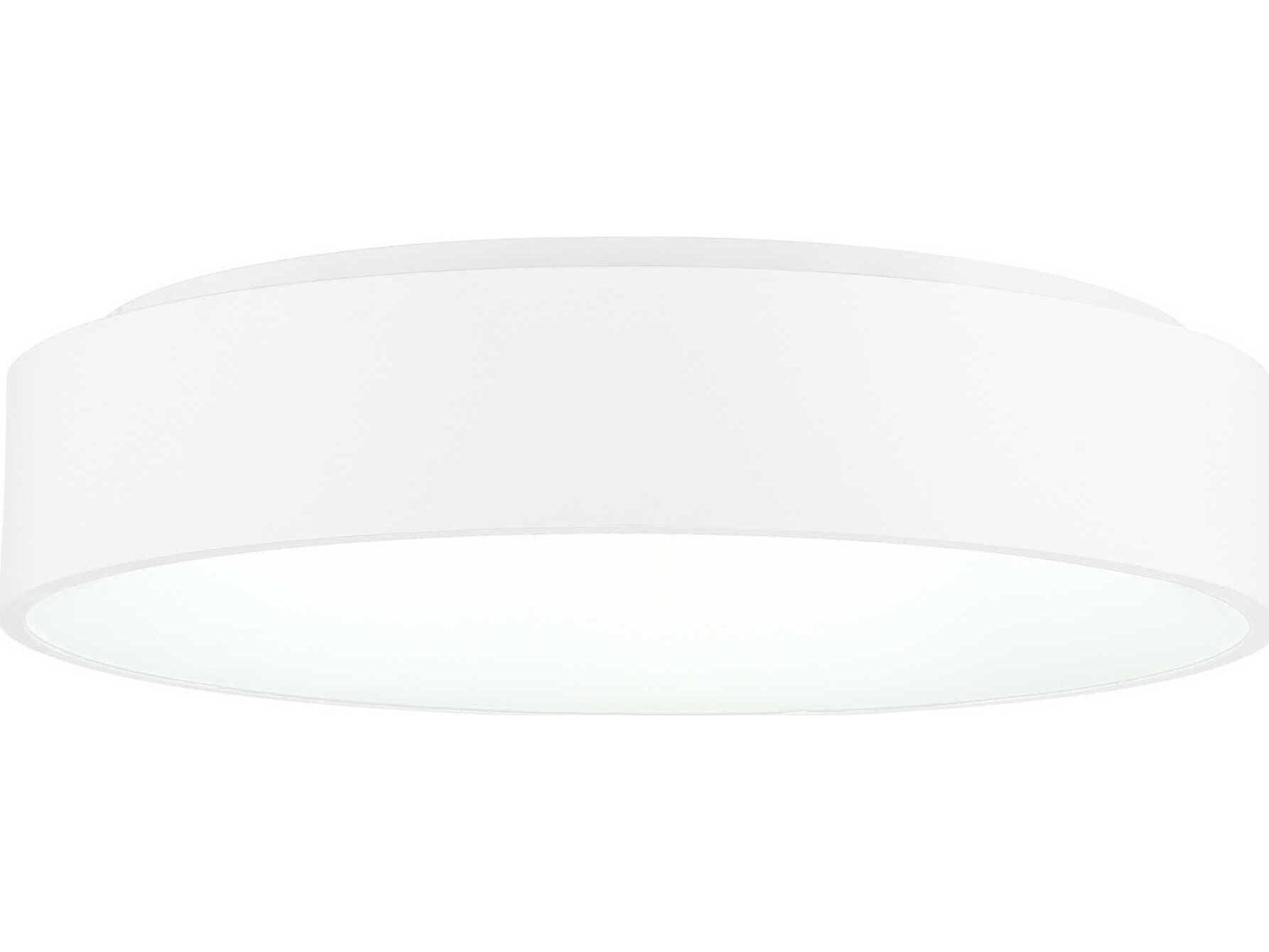 CWI Lighting Arenal White Round Flush Mount