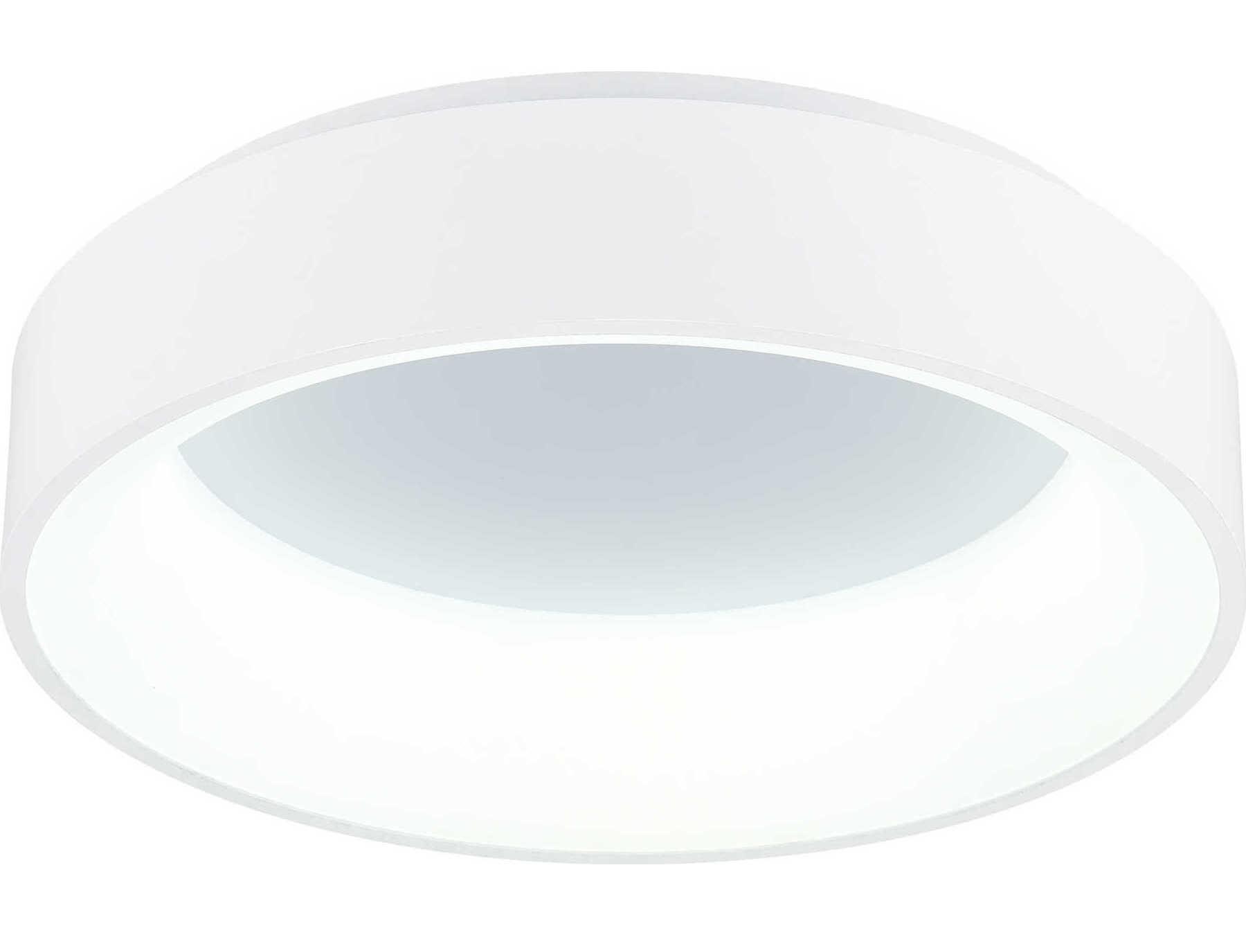 CWI Lighting Arenal White Round Flush Mount