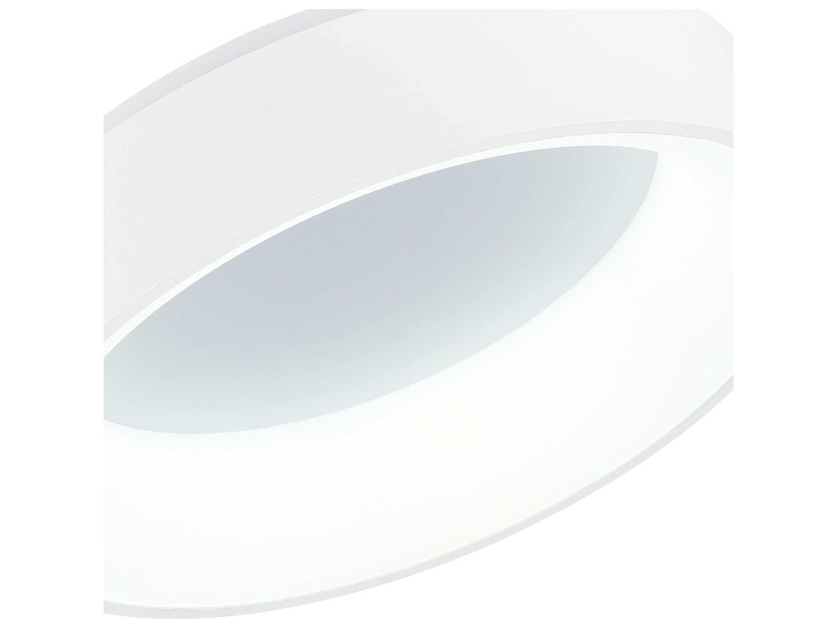 CWI Lighting Arenal White Round Flush Mount