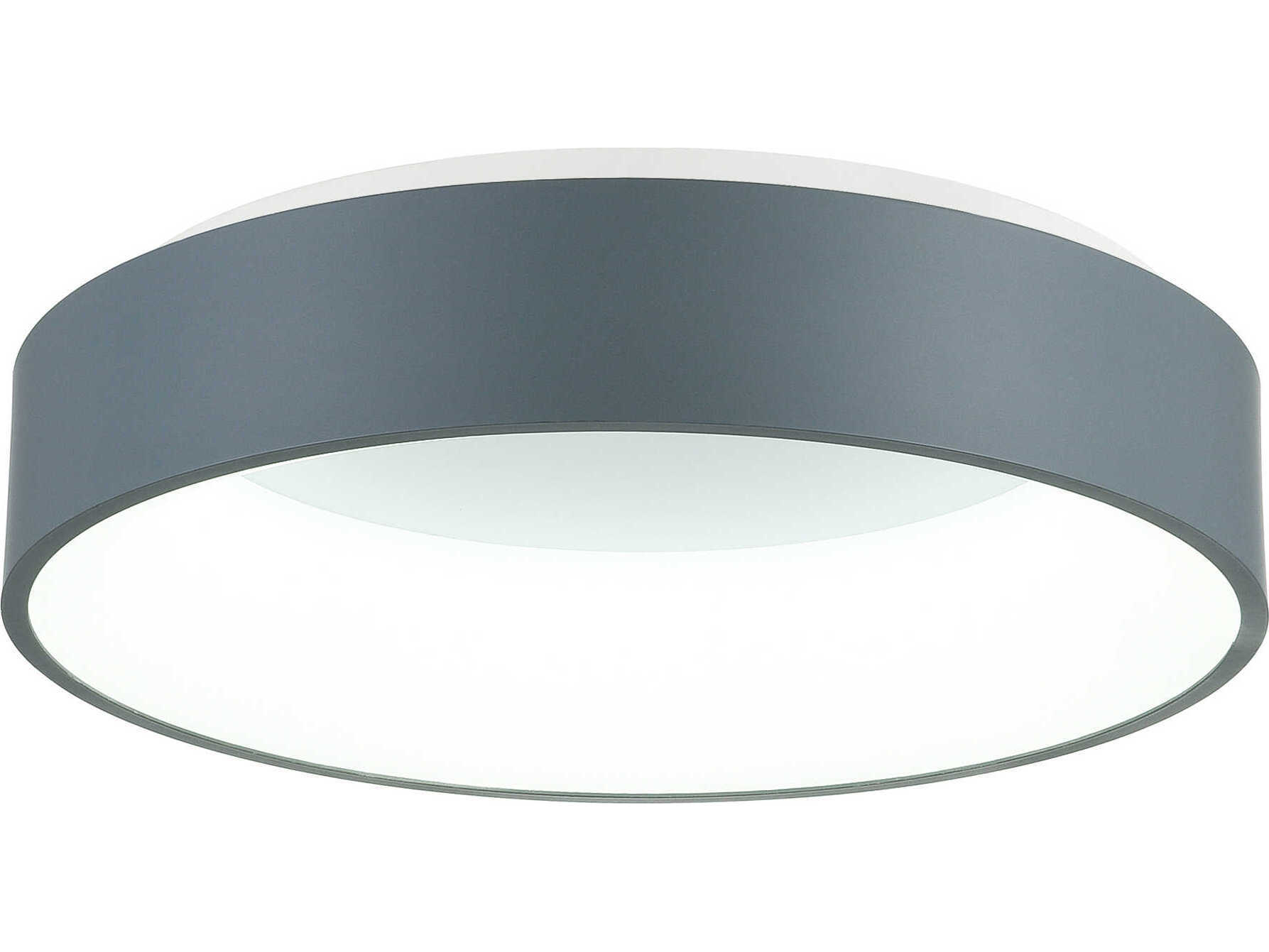 CWI Lighting Arenal Gray Round Flush Mount