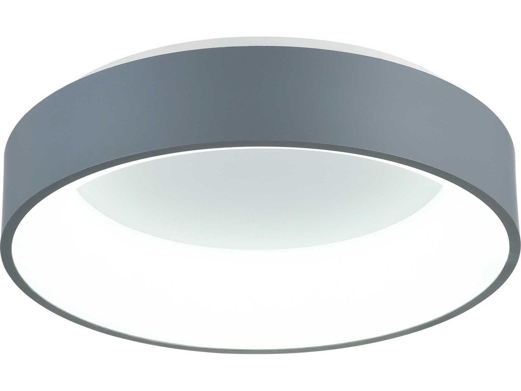 CWI Lighting Arenal Gray Round Flush Mount
