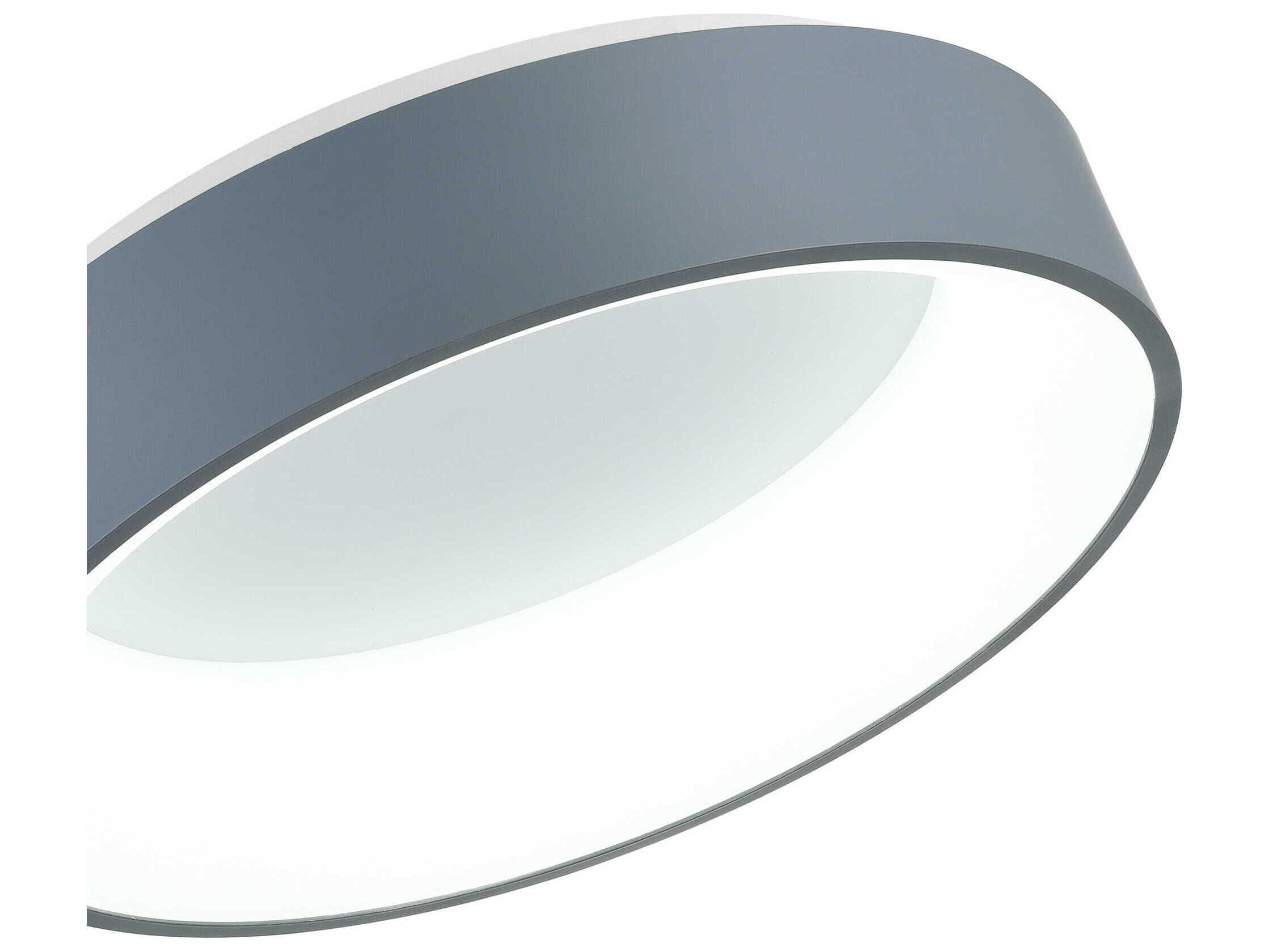 CWI Lighting Arenal Gray Round Flush Mount