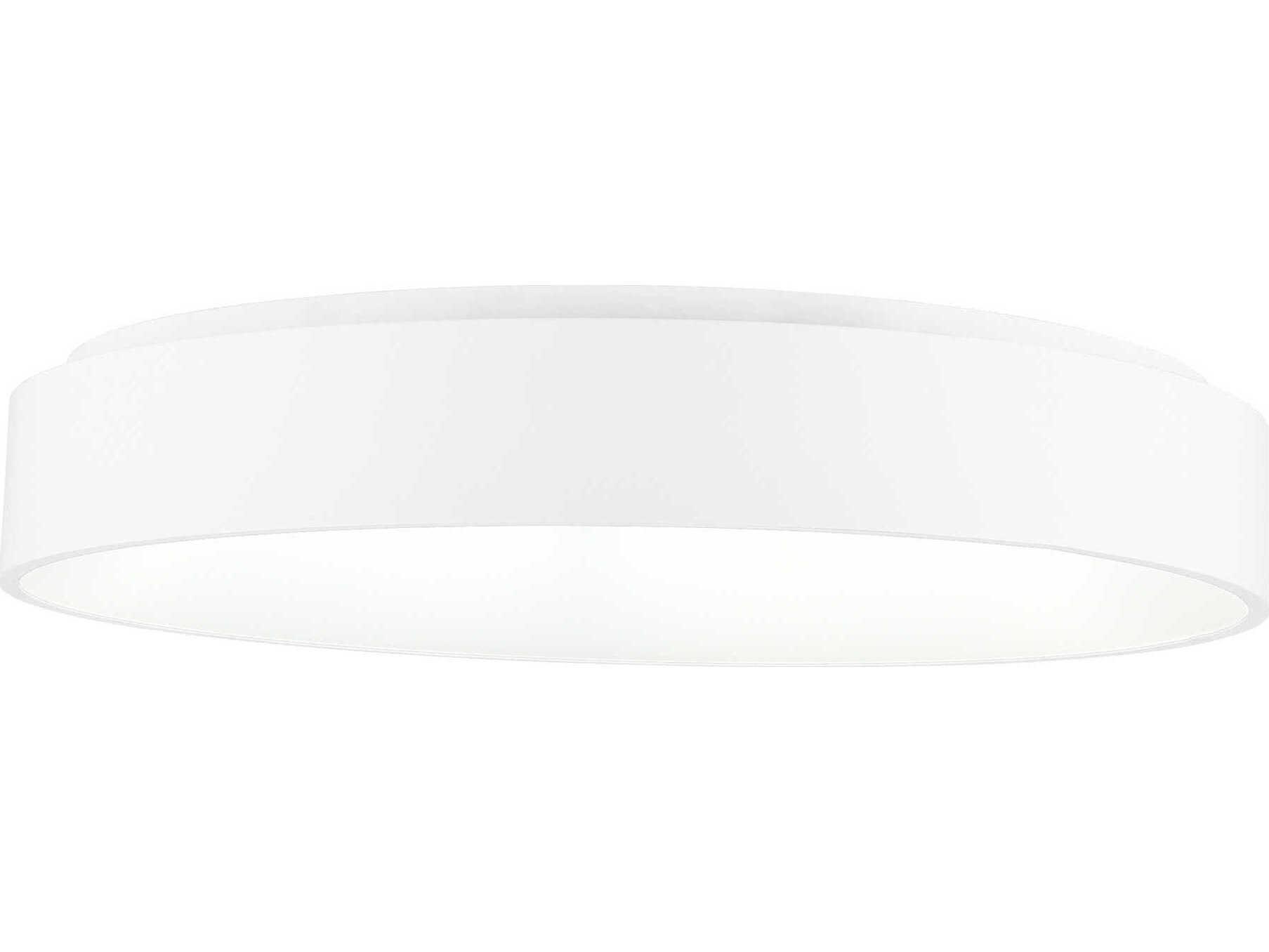 CWI Lighting Arenal White Round Flush Mount