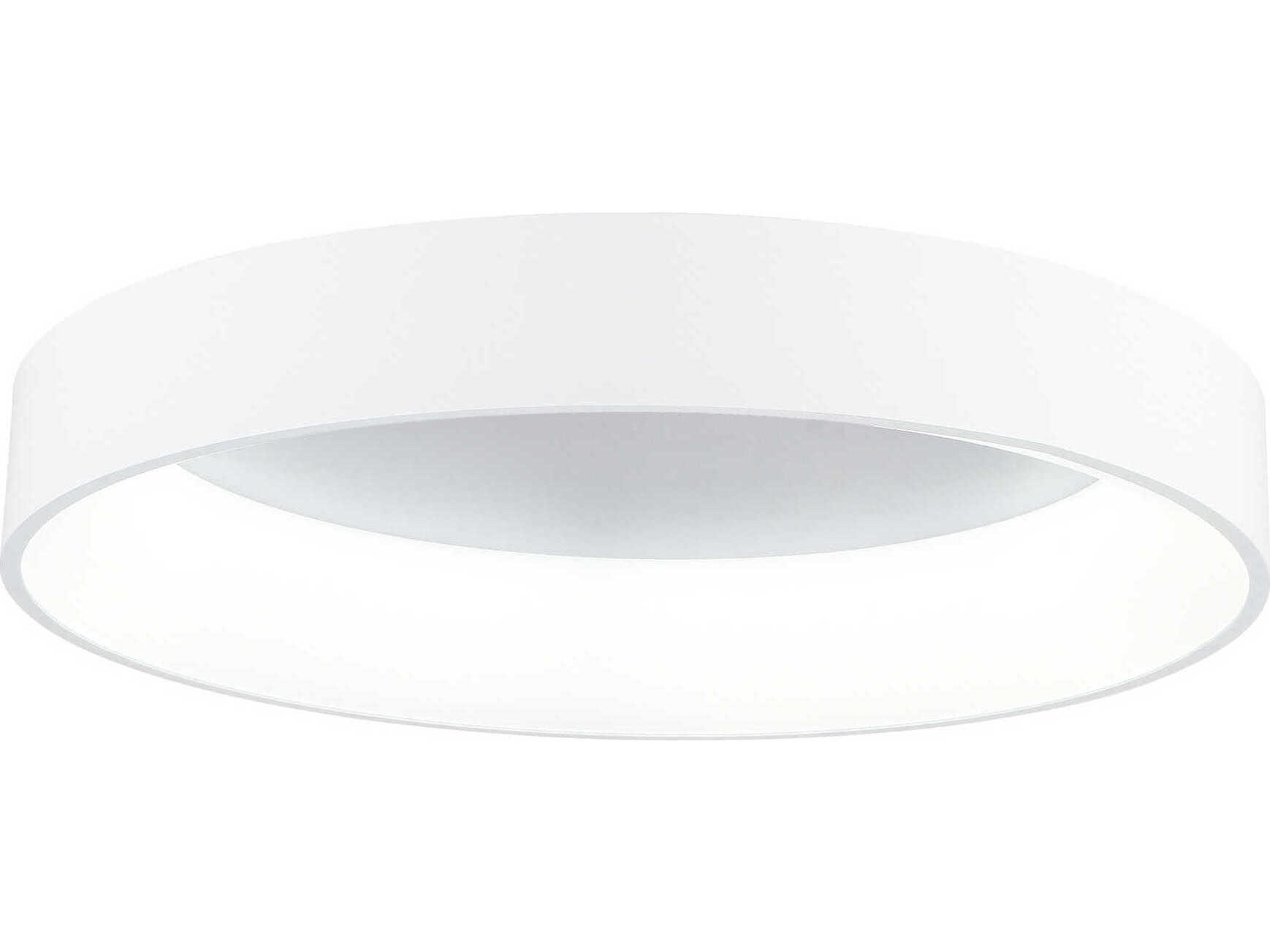 CWI Lighting Arenal White Round Flush Mount