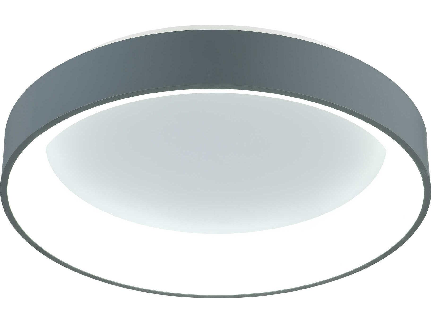 CWI Lighting Arenal Gray Round Flush Mount