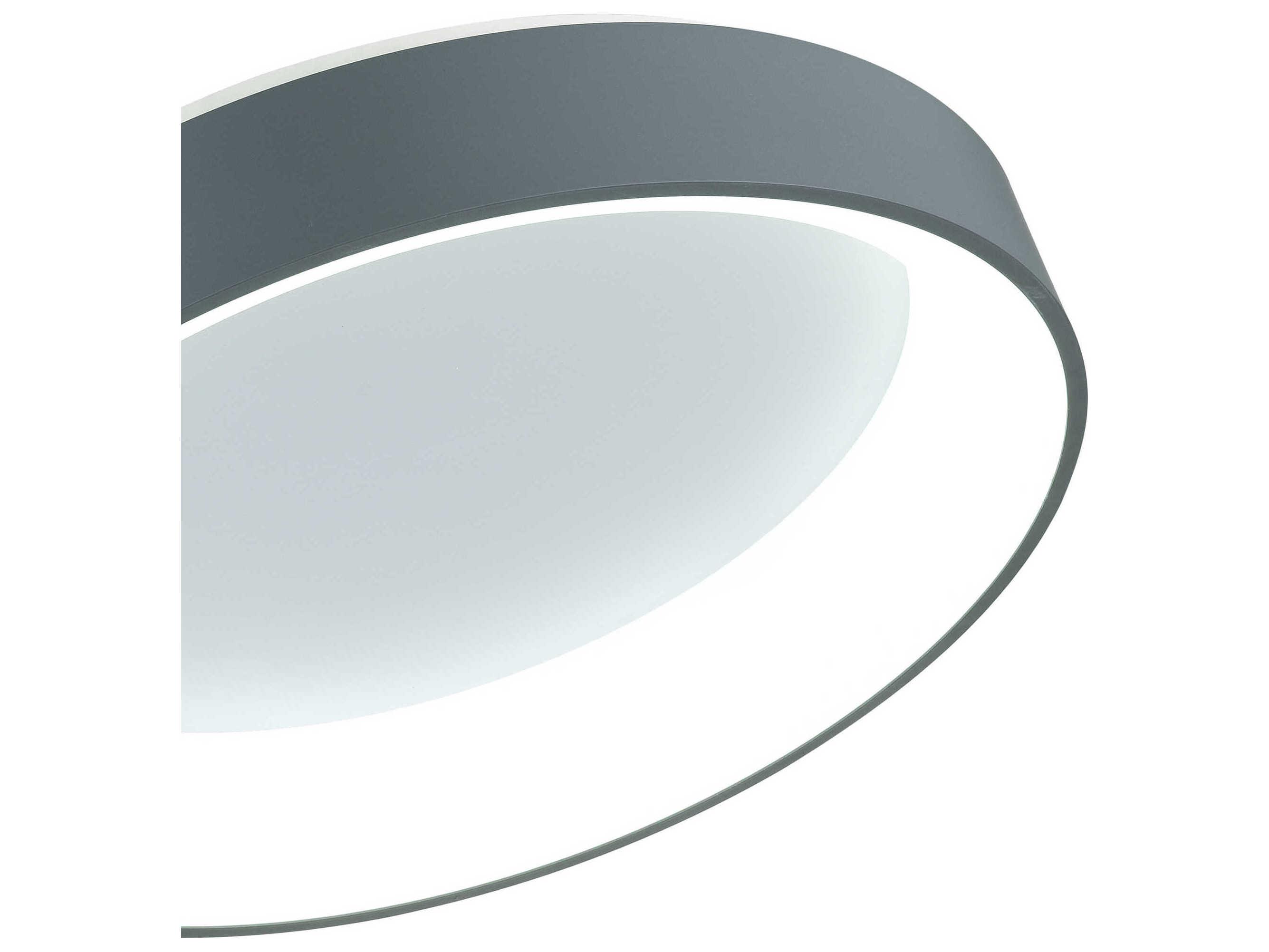 CWI Lighting Arenal Gray Round Flush Mount