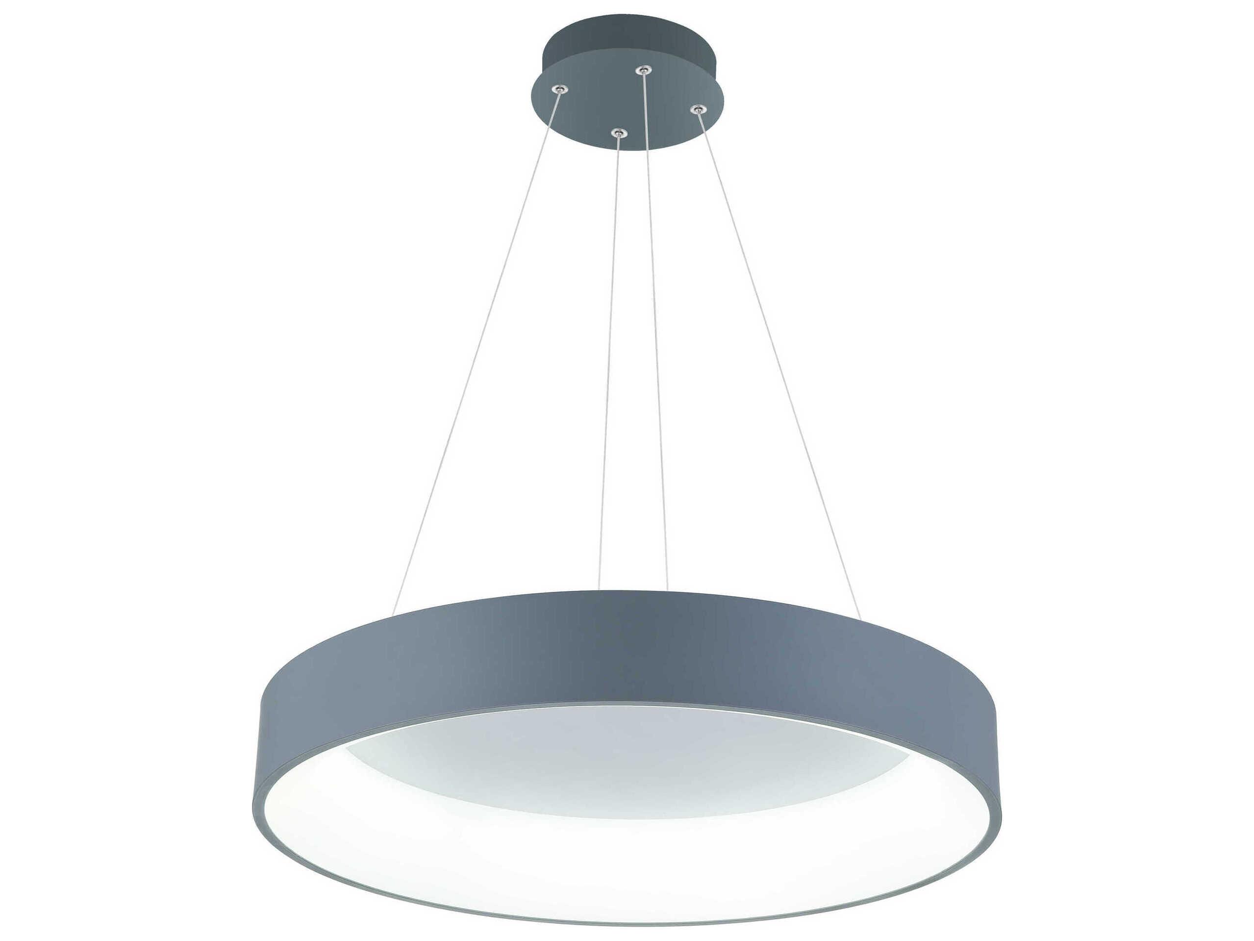 CWI Lighting Arenal Gray Round Pendant