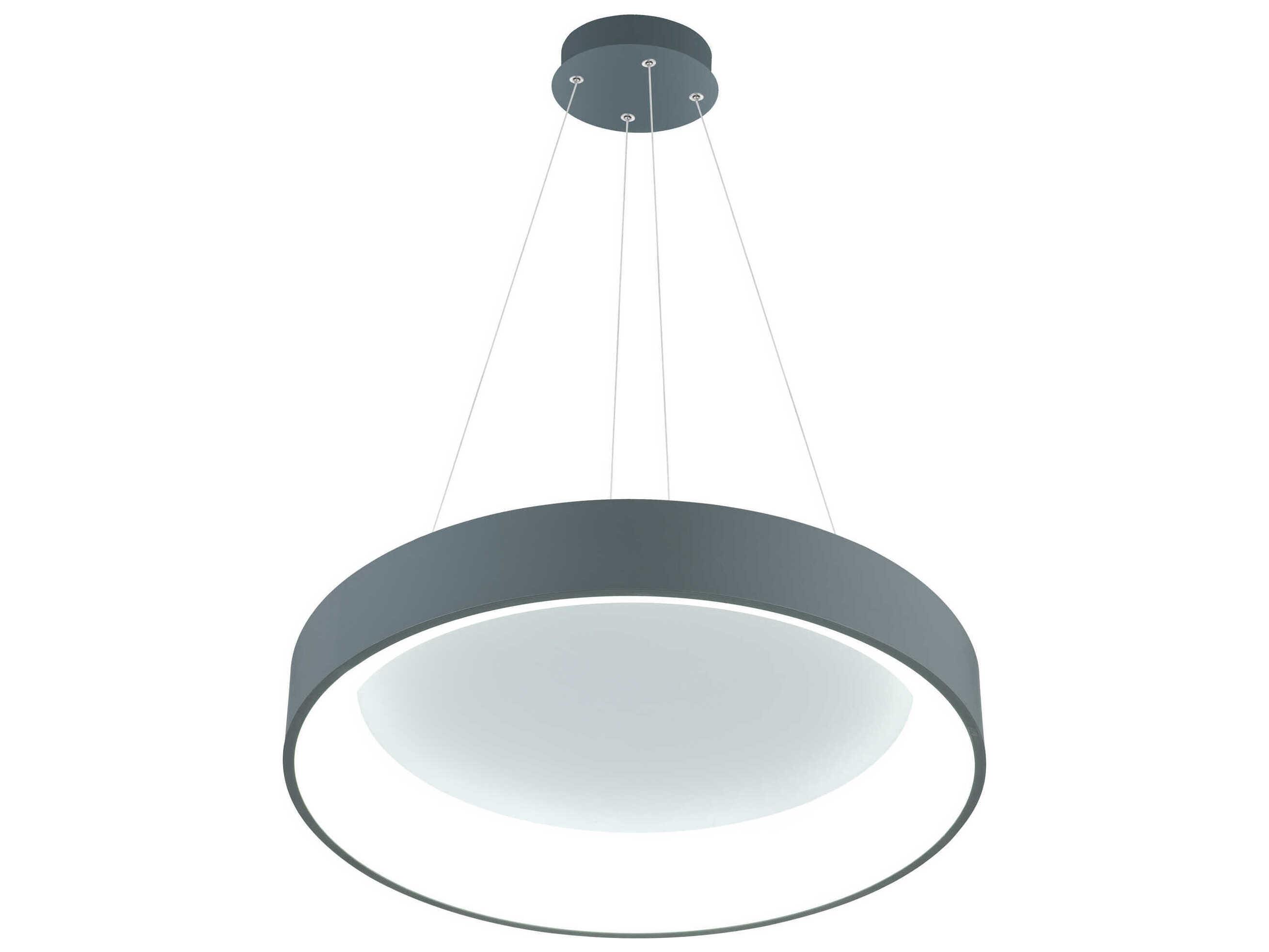 CWI Lighting Arenal Gray Round Pendant