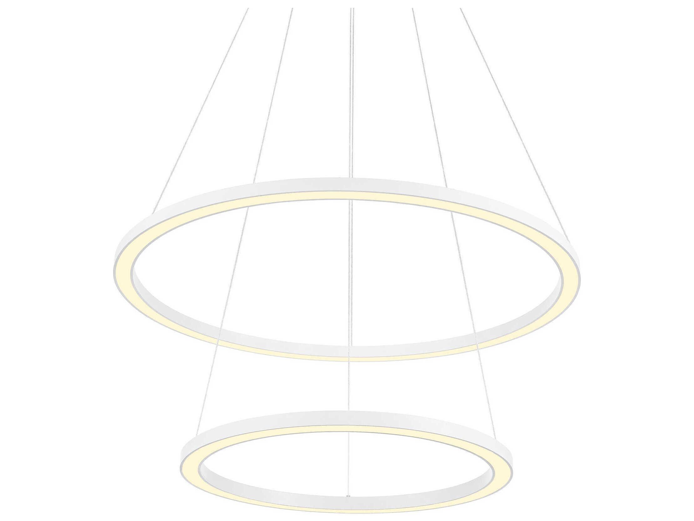 CWI Lighting Chalice White Round Tiered Pendant