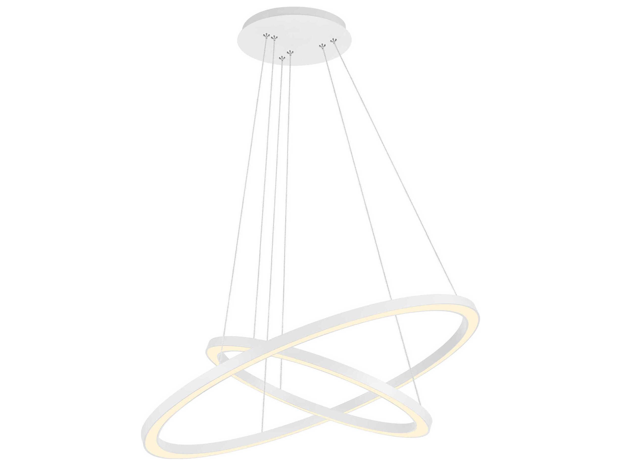 CWI Lighting Chalice White Round Tiered Pendant