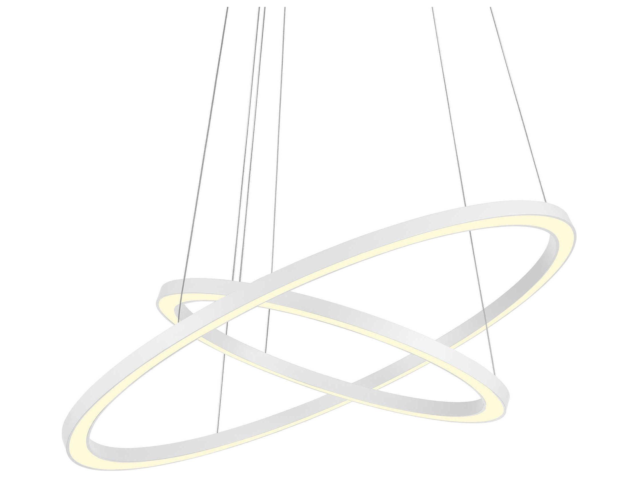 CWI Lighting Chalice White Round Tiered Pendant