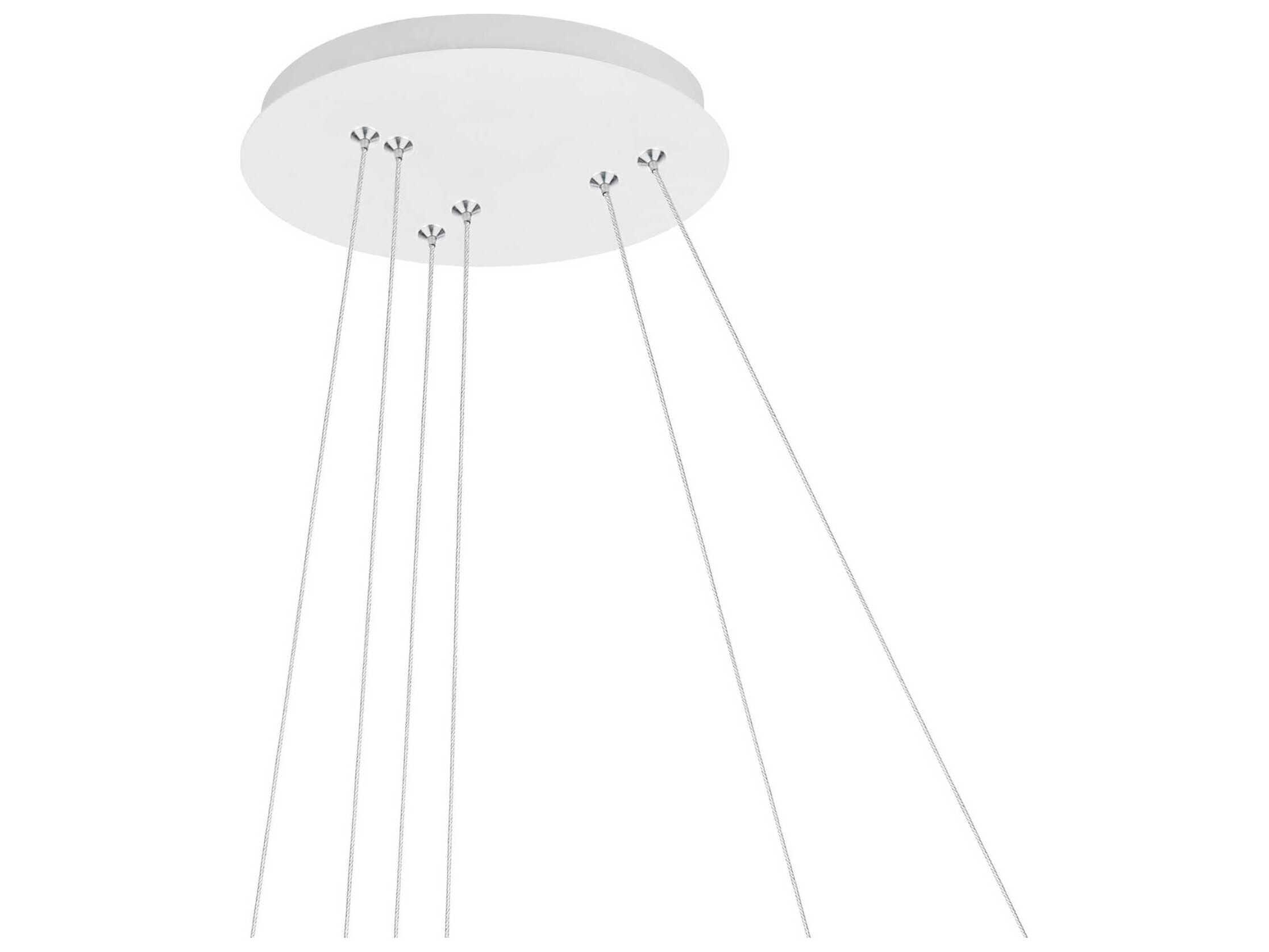 CWI Lighting Chalice White Round Tiered Pendant