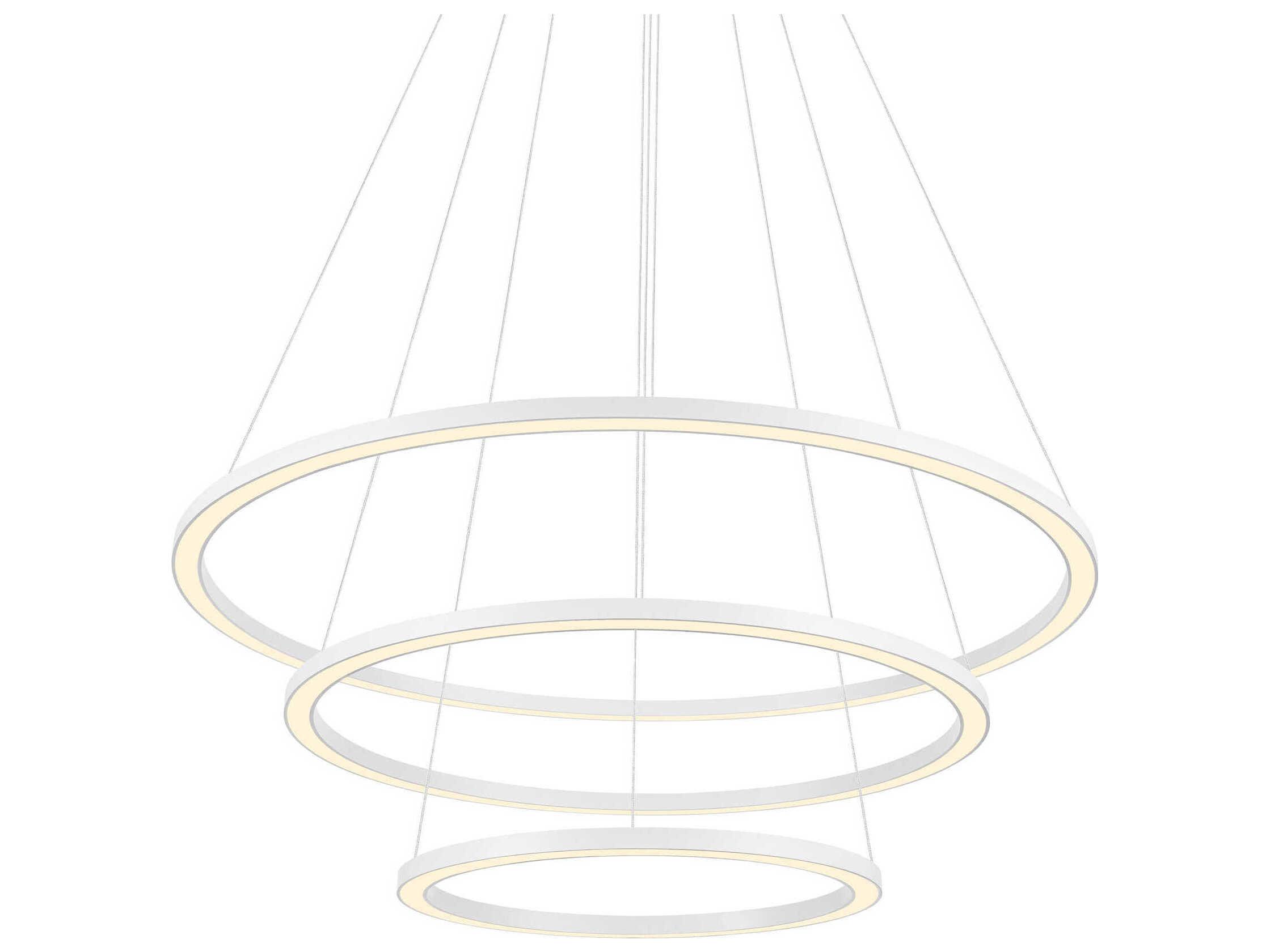 CWI Lighting Chalice White Round Tiered Pendant