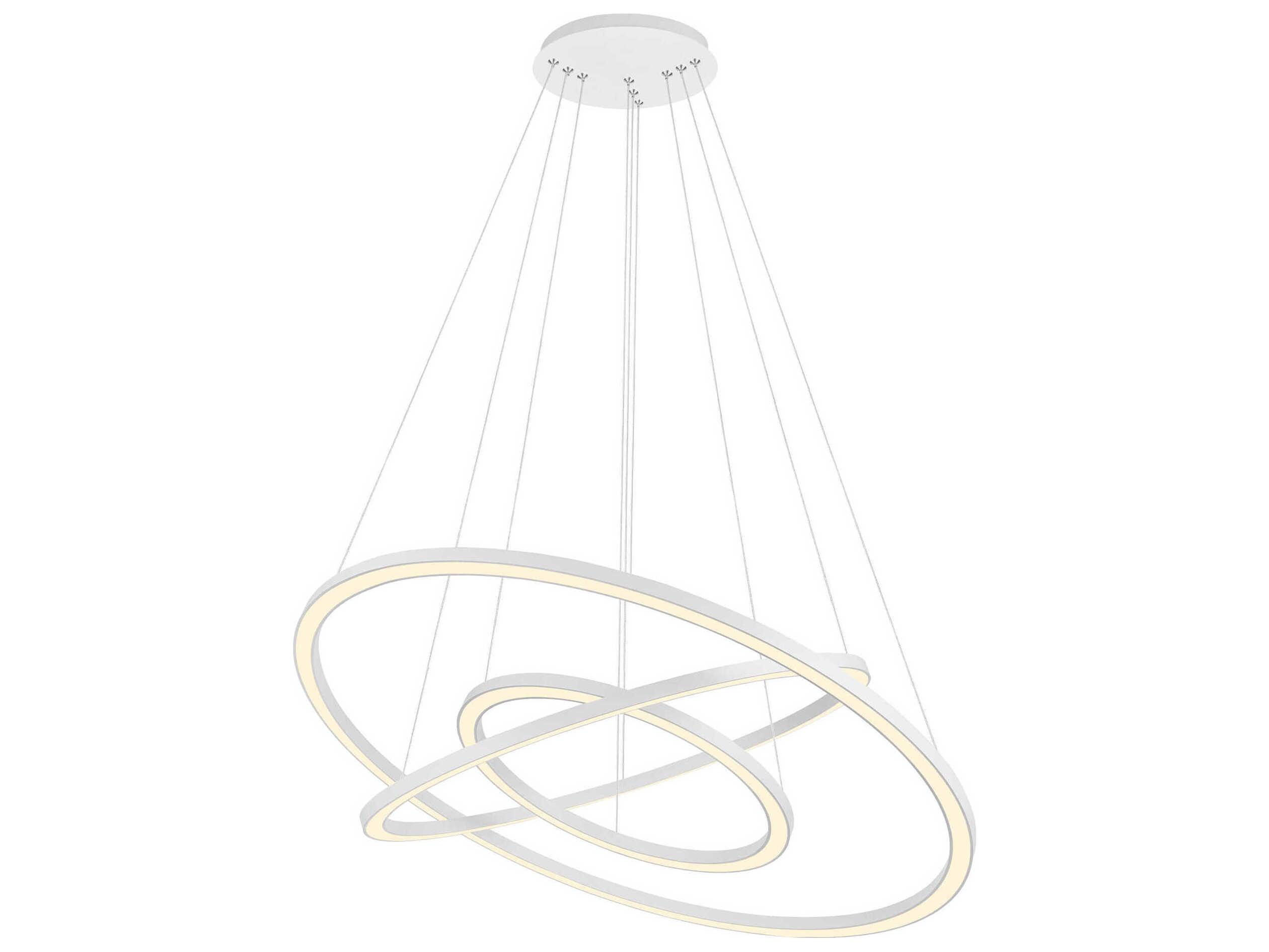 CWI Lighting Chalice White Round Tiered Pendant