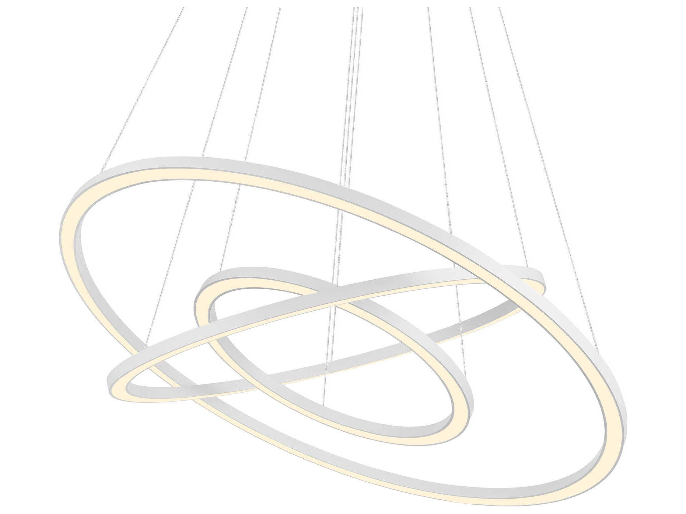 CWI Lighting Chalice White Round Tiered Pendant