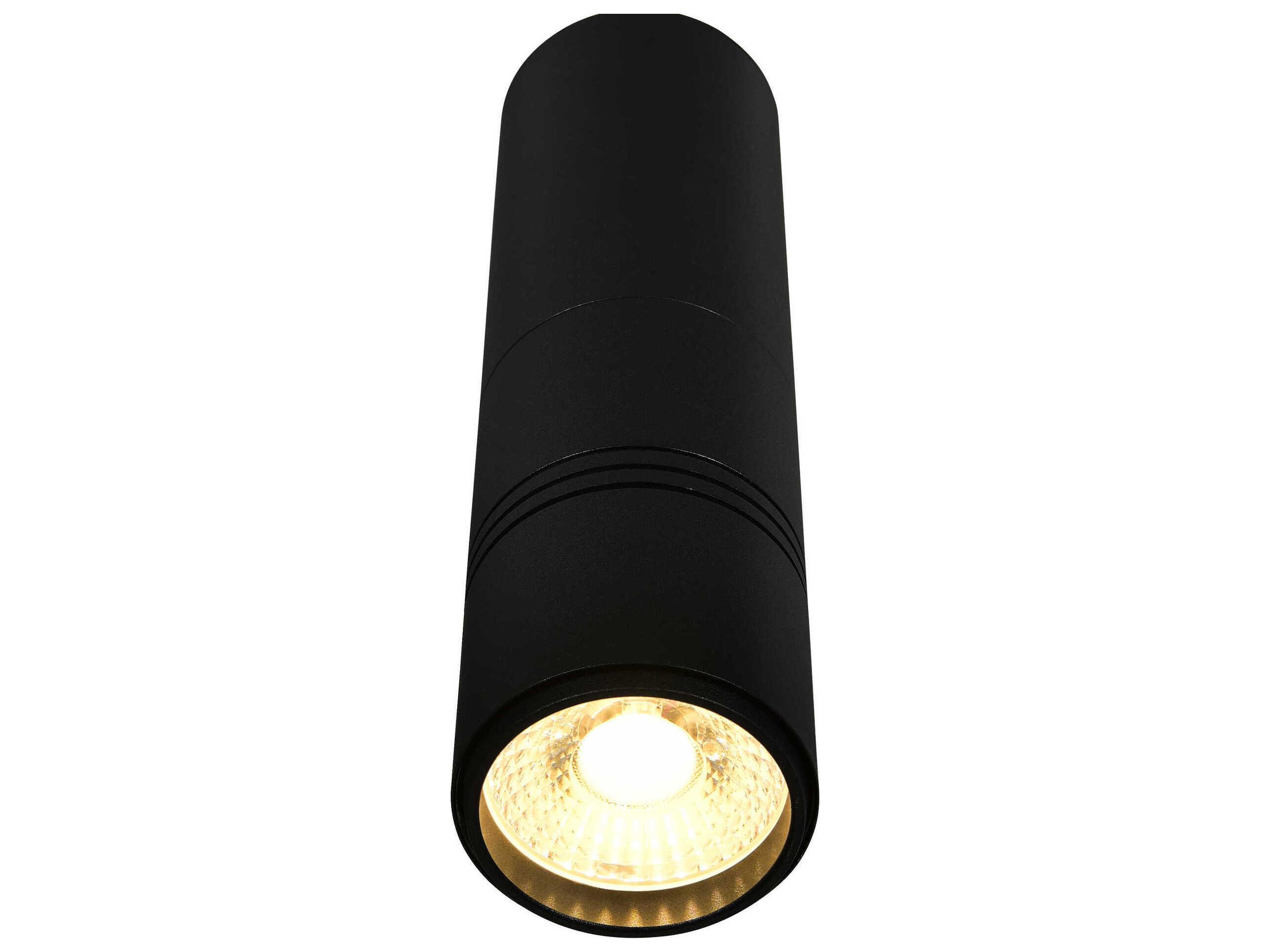 CWI Lighting Stowe Sand Black Cylinder Mini Pendant