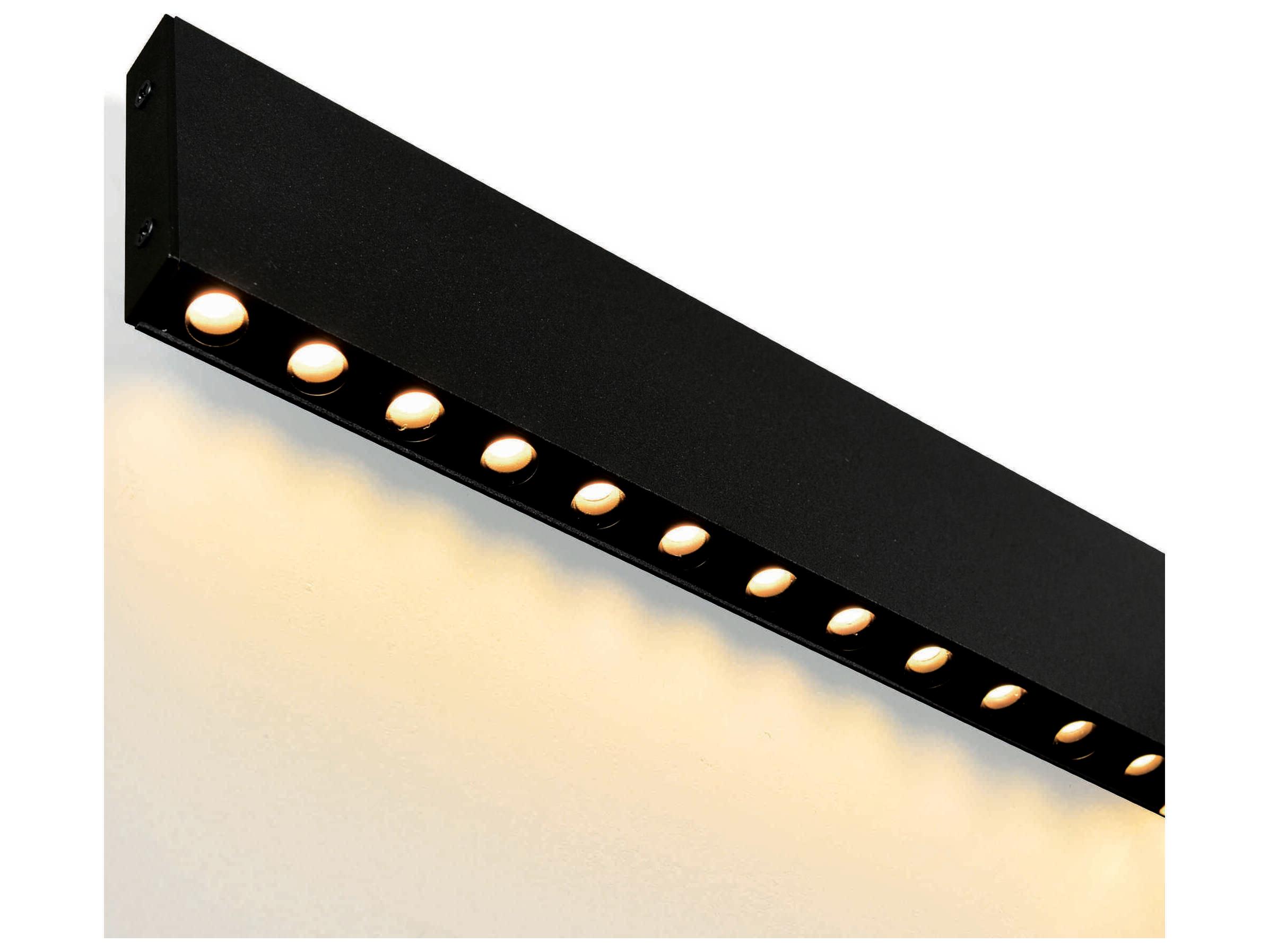 CWI Lighting Bellagio Black Linear Island Pendant