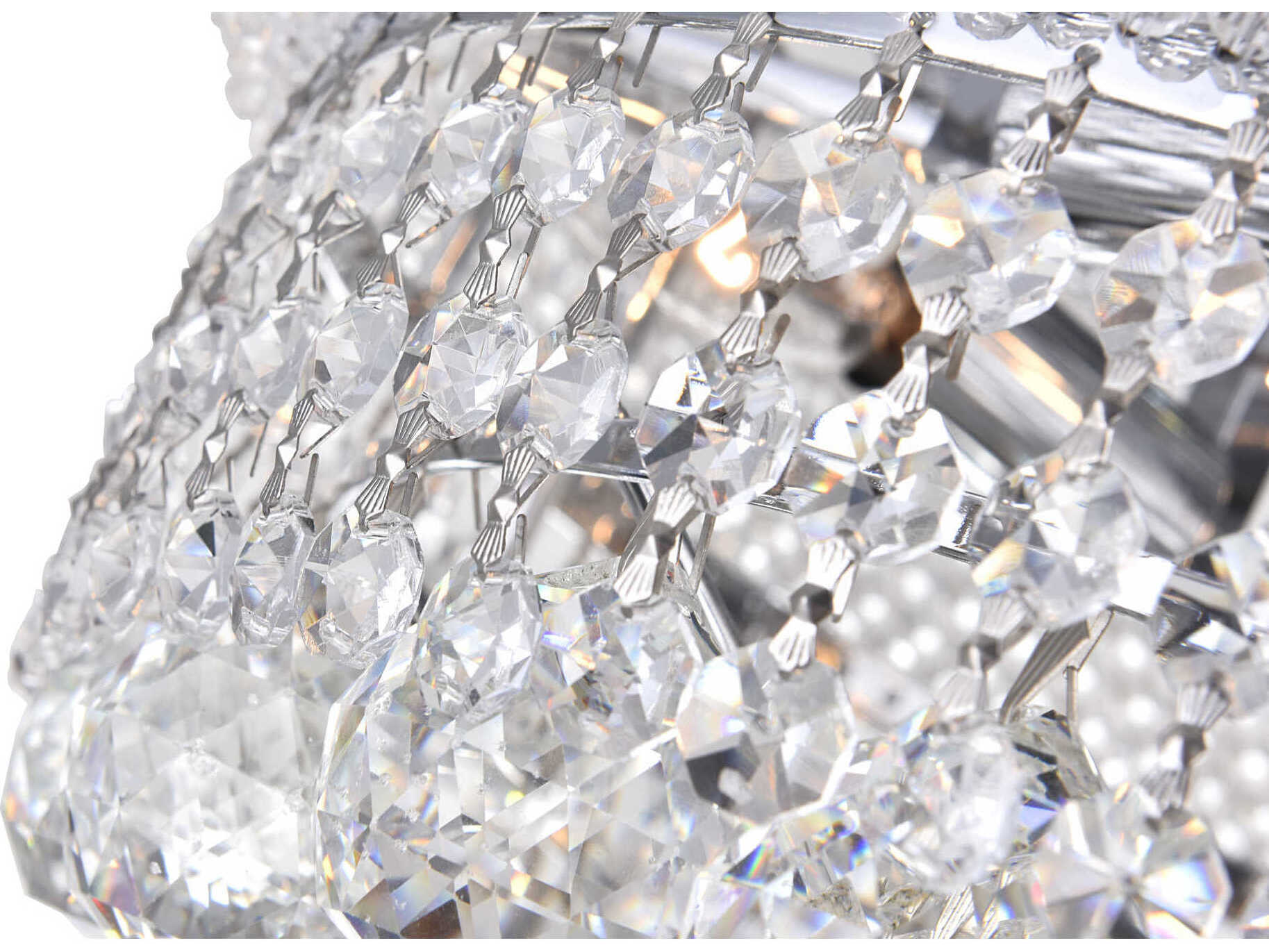 CWI Lighting Empire 4-Light Chrome Traditional Flush Mount