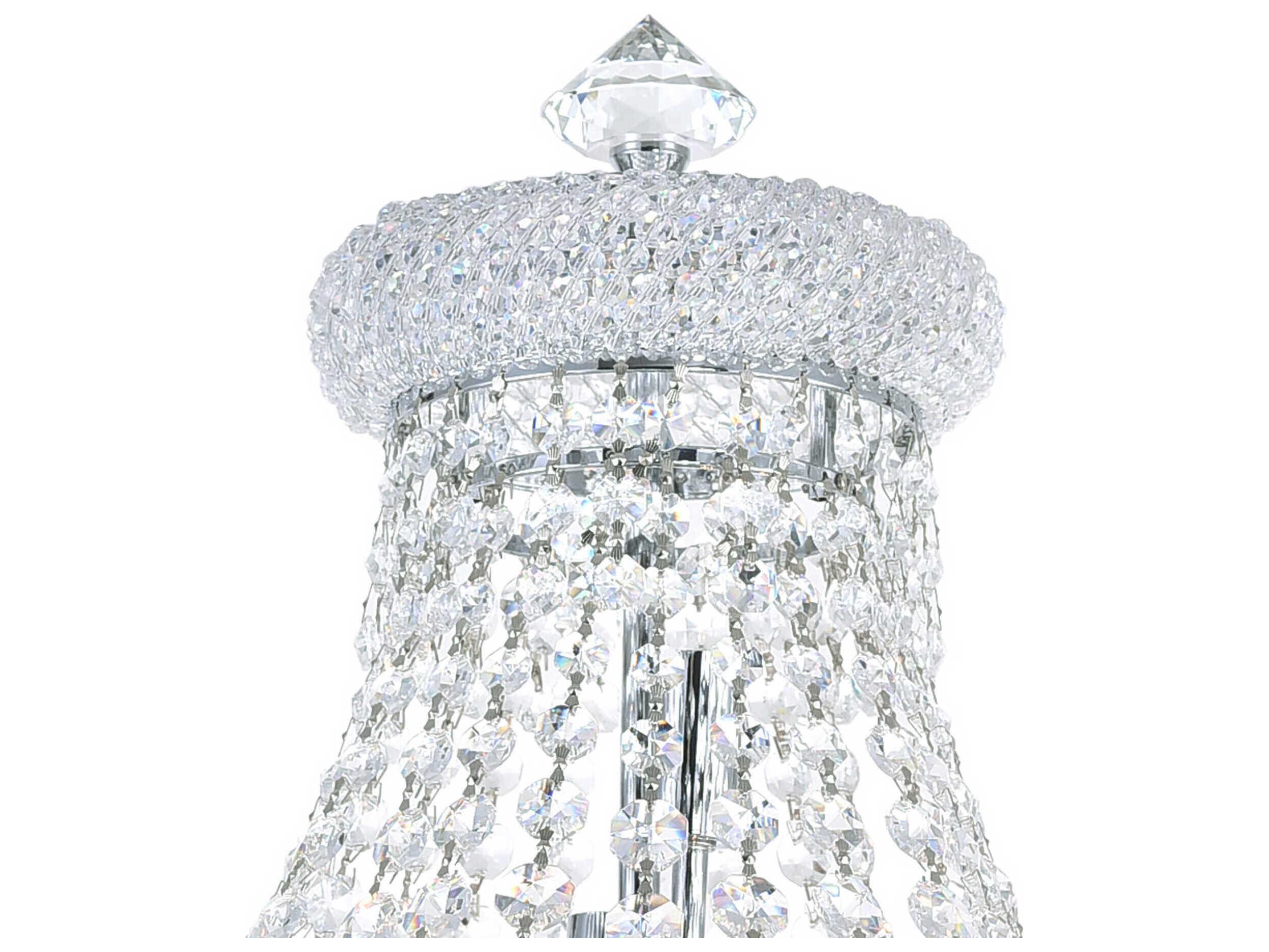 CWI Lighting Empire Chrome Traditional Floor Lamp