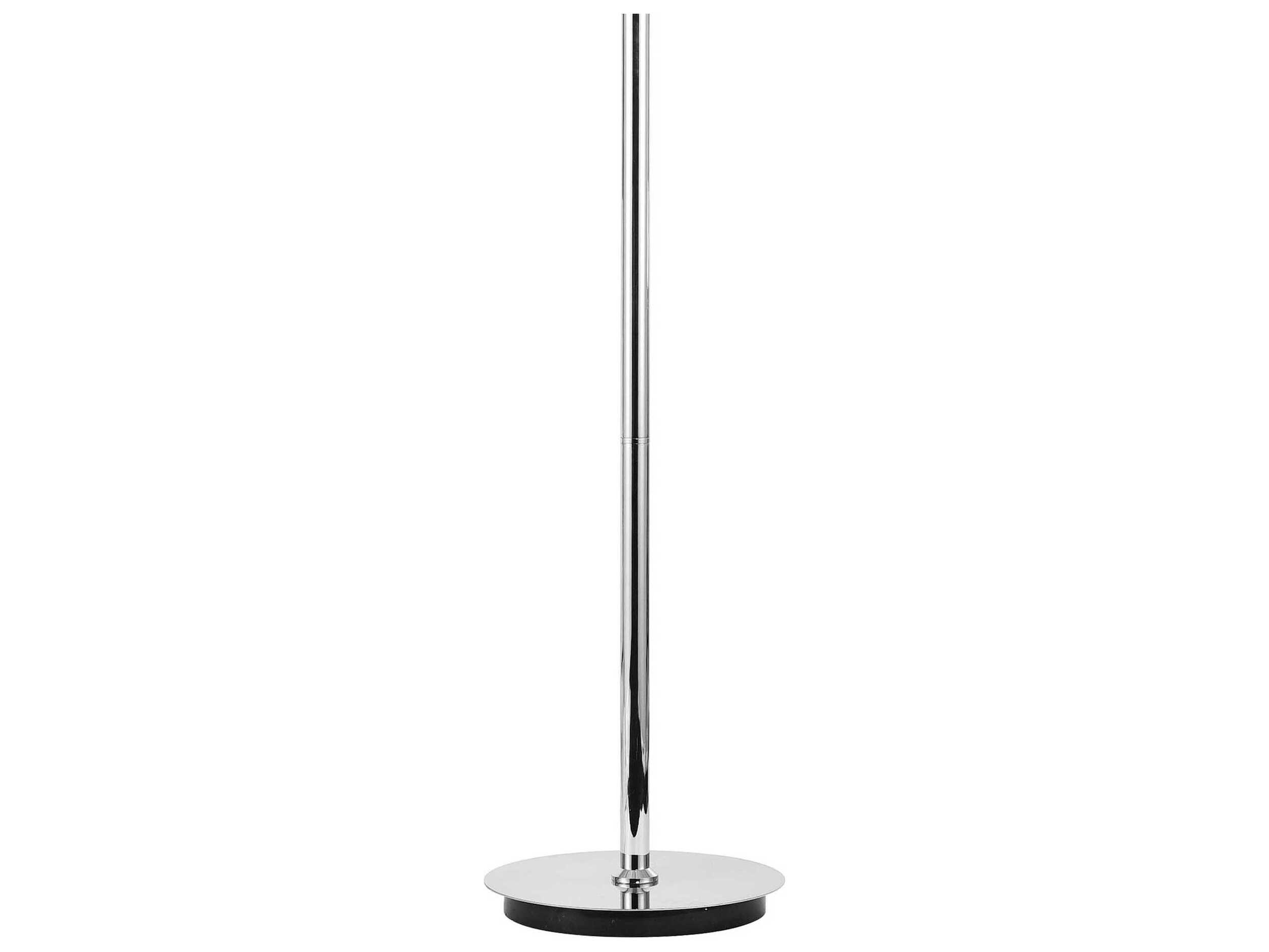CWI Lighting Empire Chrome Traditional Floor Lamp